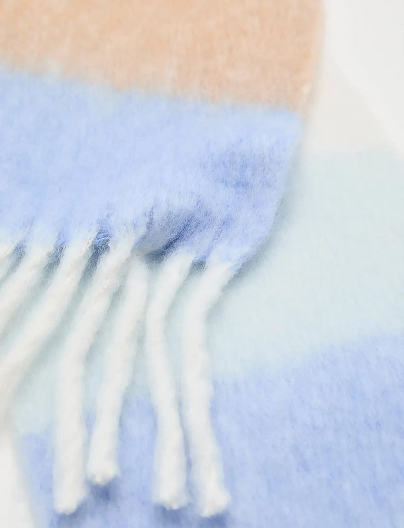 Mango - Striped knit scarf - winteraccessoires - lt-pastel blue - 2