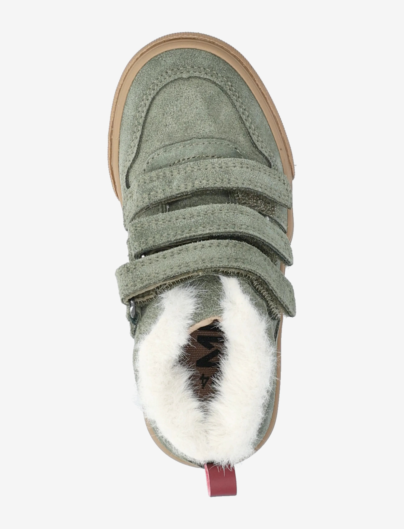 Mango - Leather trainers with fleece - efterårssko - beige - khaki - 3