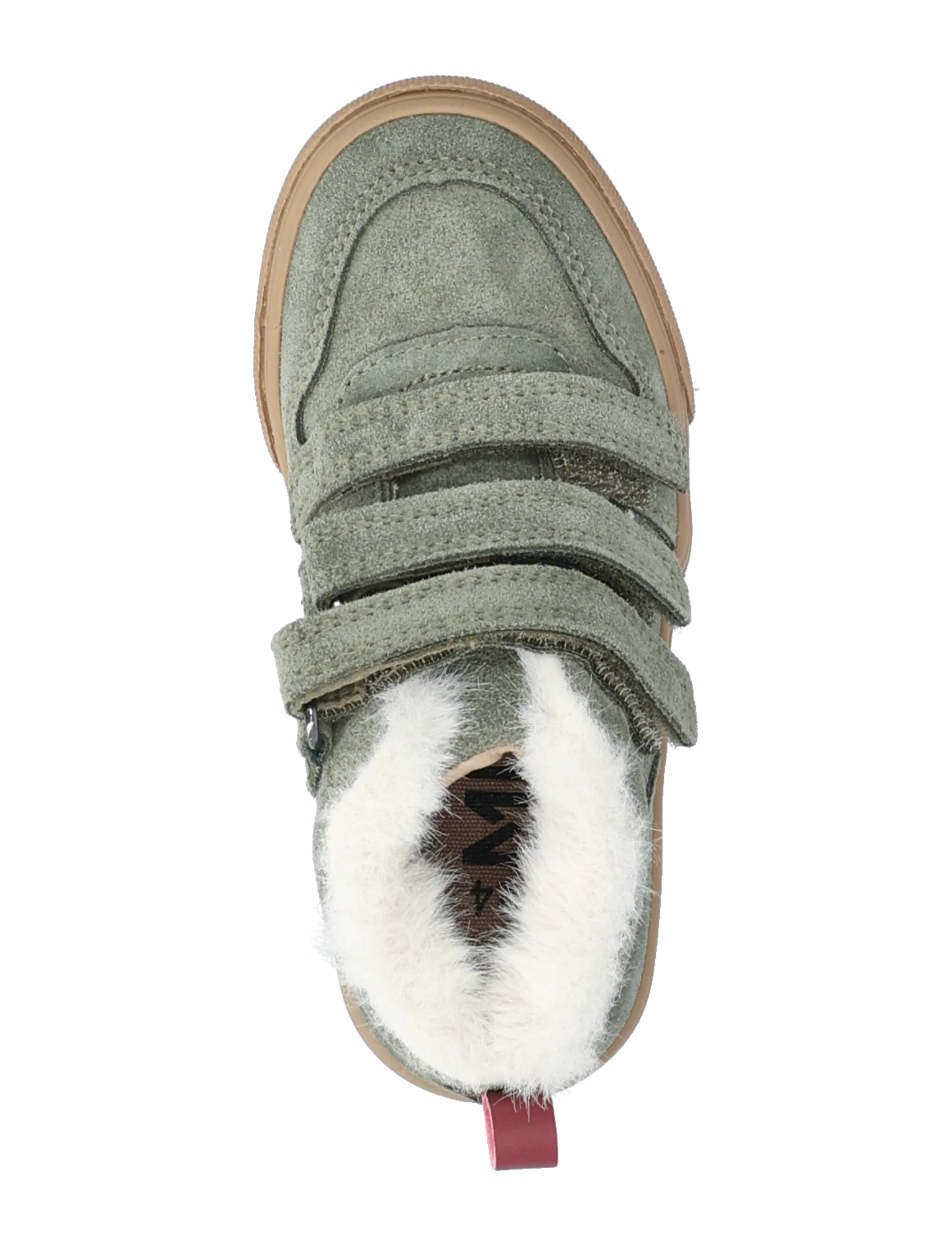 Mango - Leather trainers with fleece - herbstschuhe - beige - khaki - 3