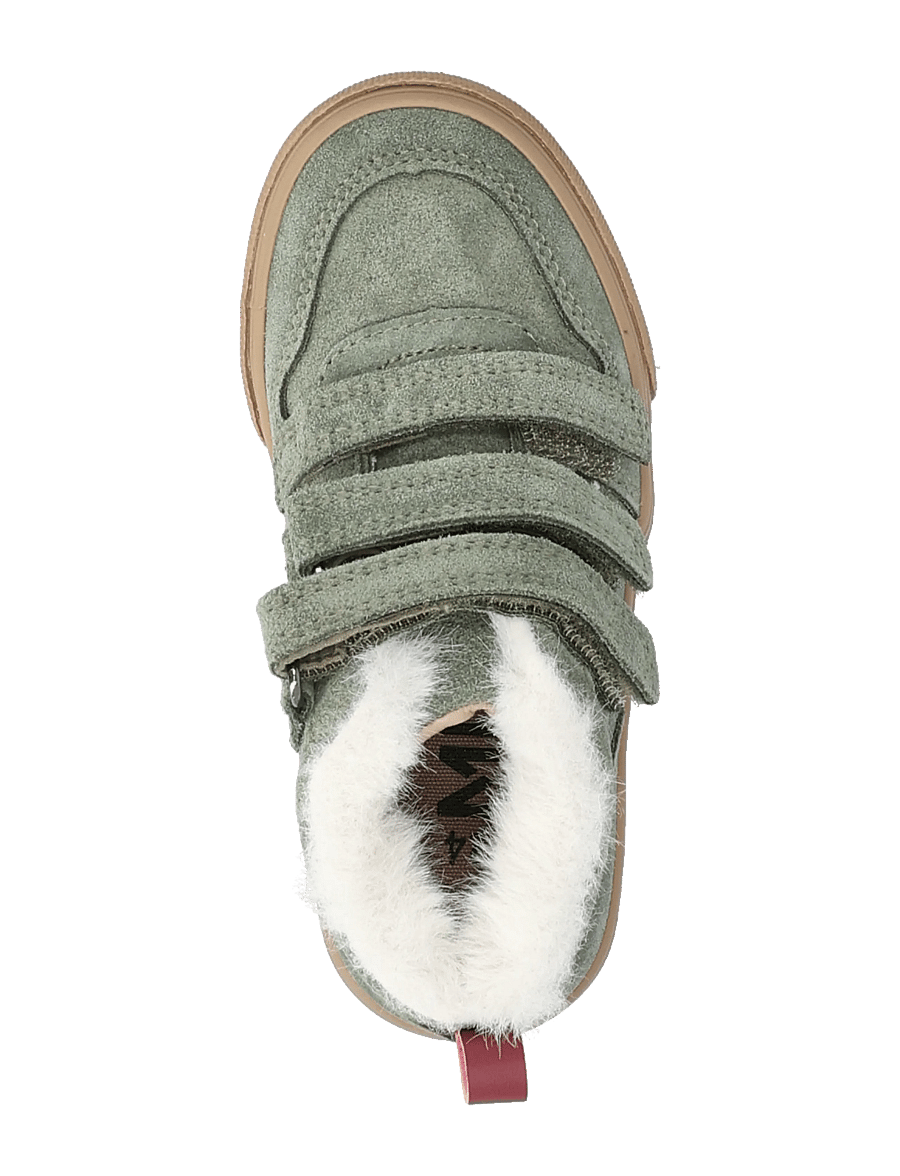 Mango - Leather trainers with fleece - vinterstövlar - beige - khaki - 3