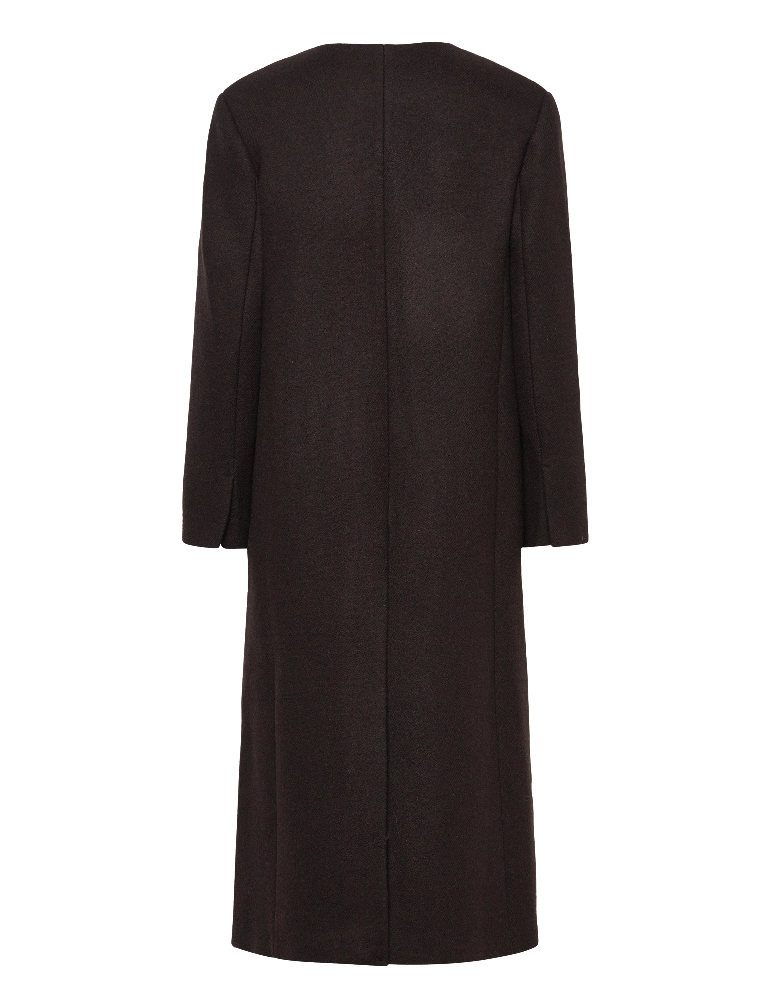 Mango - Long wool coat - uldfrakker - dark brown - 2