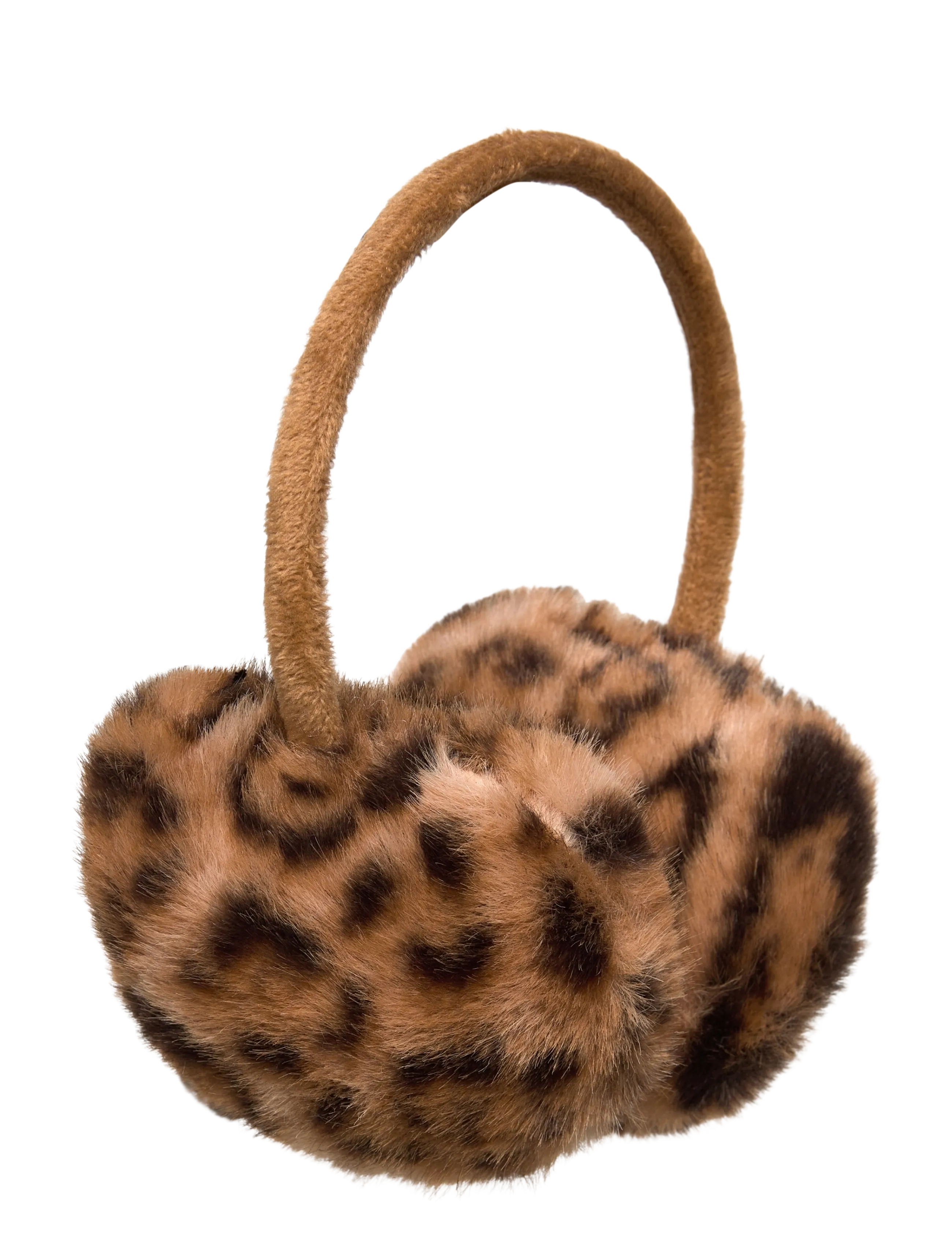 Fur-effect earmuffs - MEDIUM BROWN