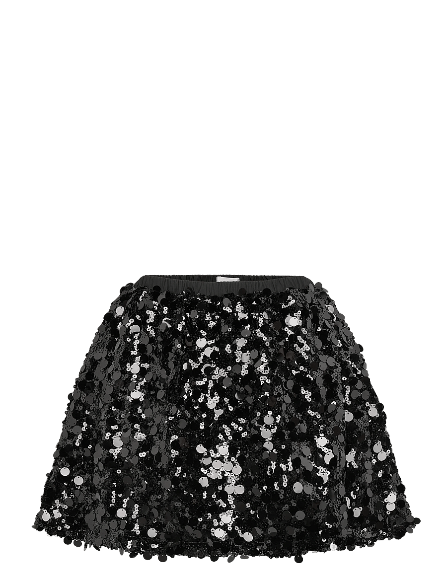 Mango - Sequin skirt - korte nederdele - black - 0