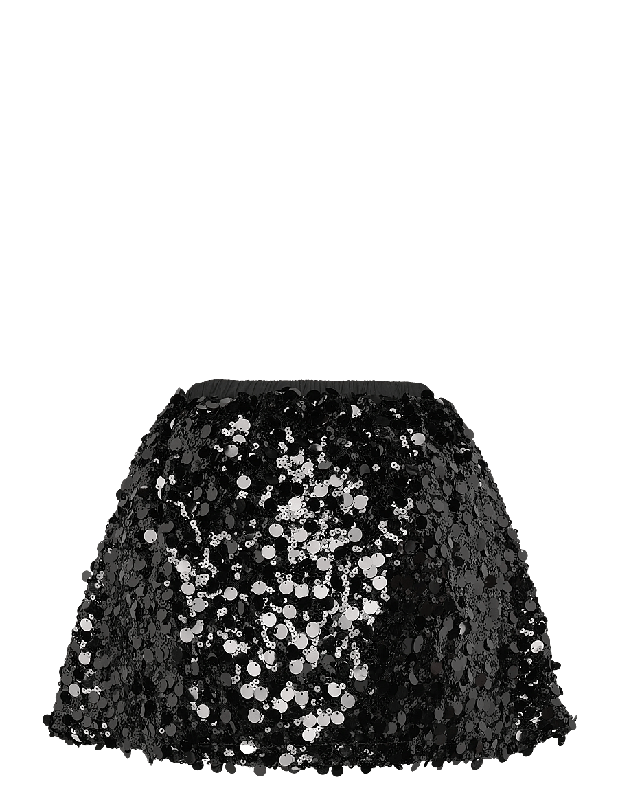 Mango - Sequin skirt - korte nederdele - black - 1