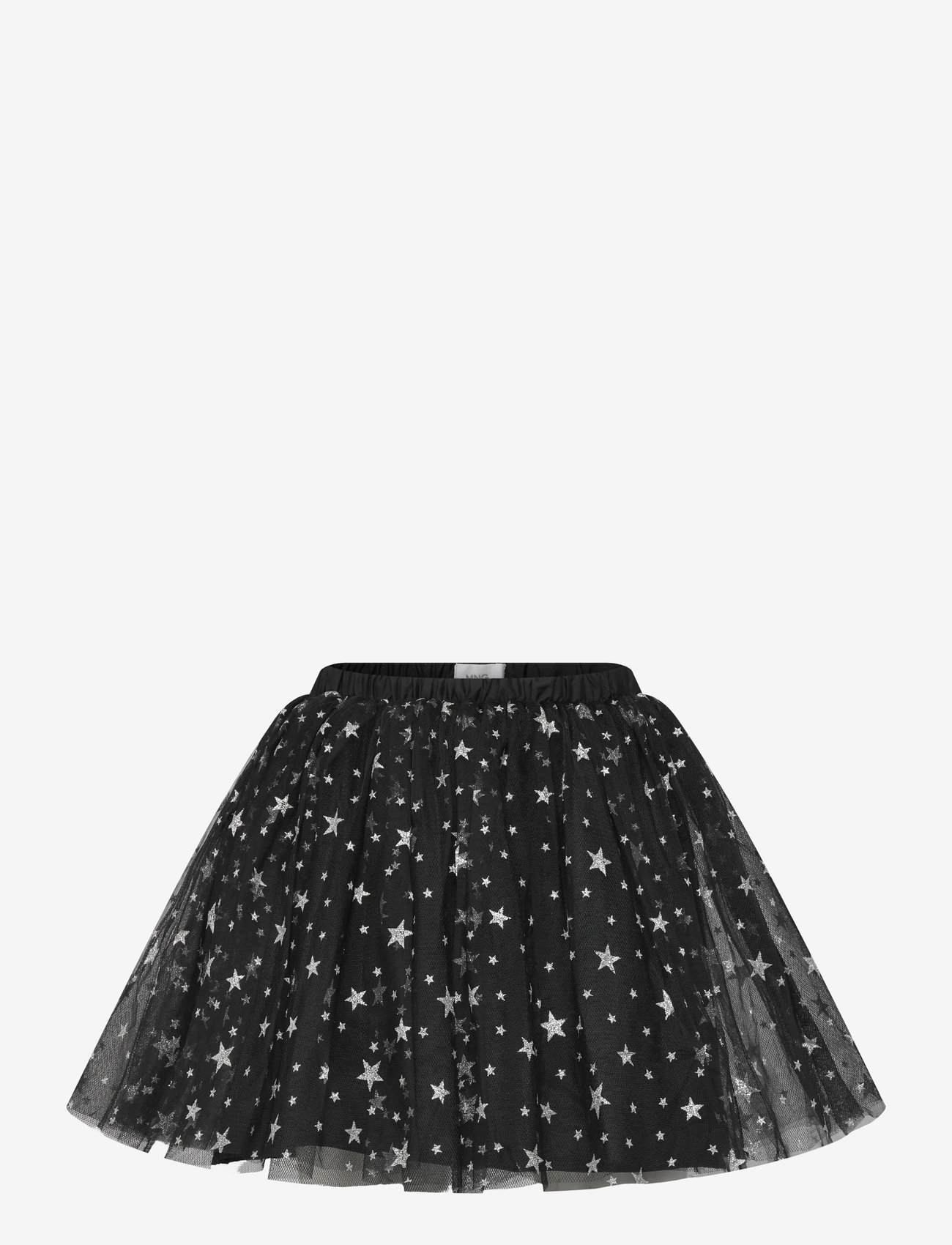 Mango - Star tulle skirt - tylnederdel - black - 0