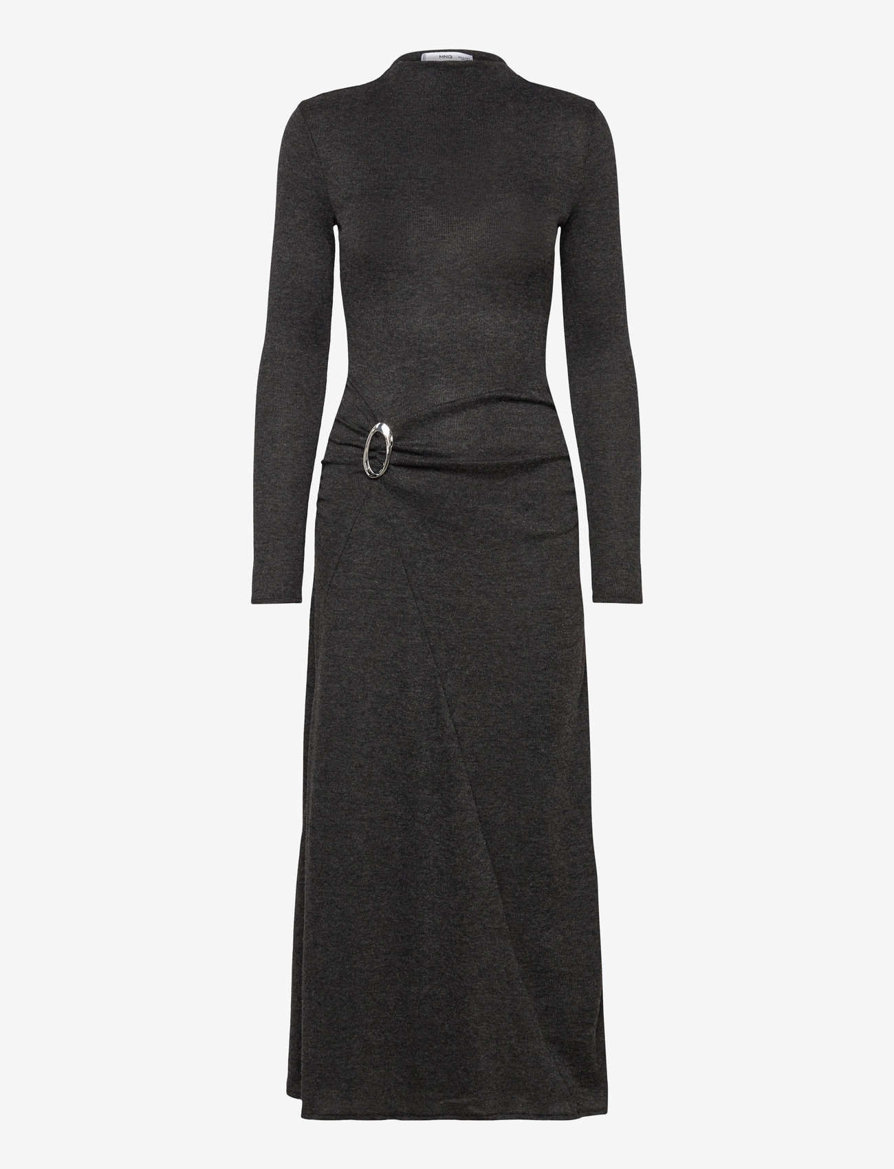 Mango - Fine-knit dress with metallic detail - laveste priser - grey - 0