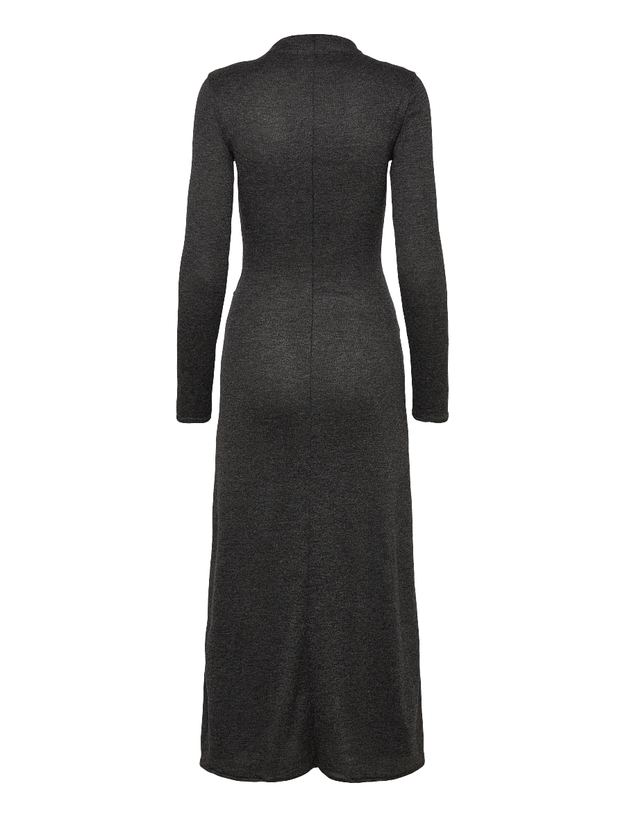 Mango - Fine-knit dress with metallic detail - strikkjoler - grey - 2