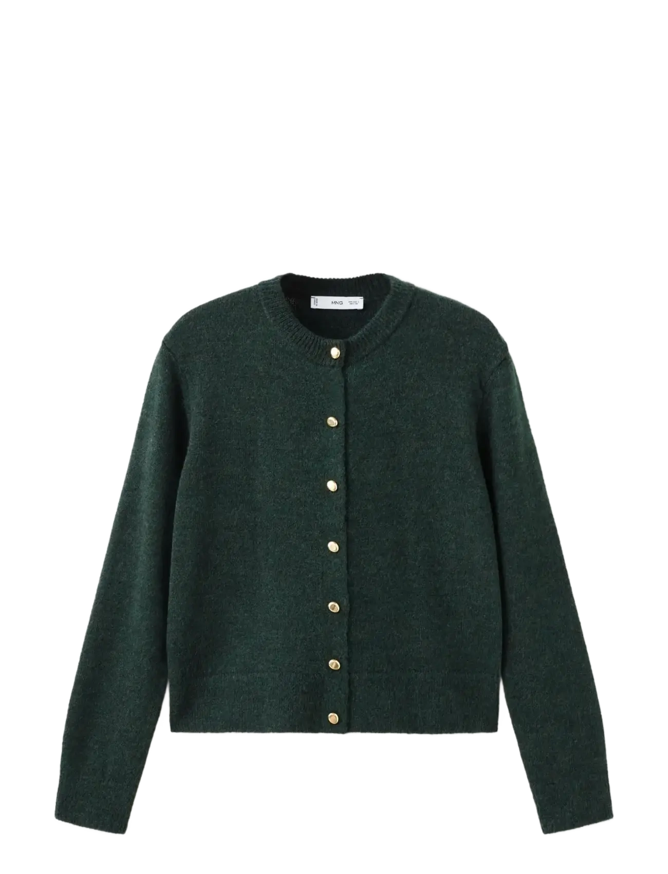 Knitted button cardigan - GREEN