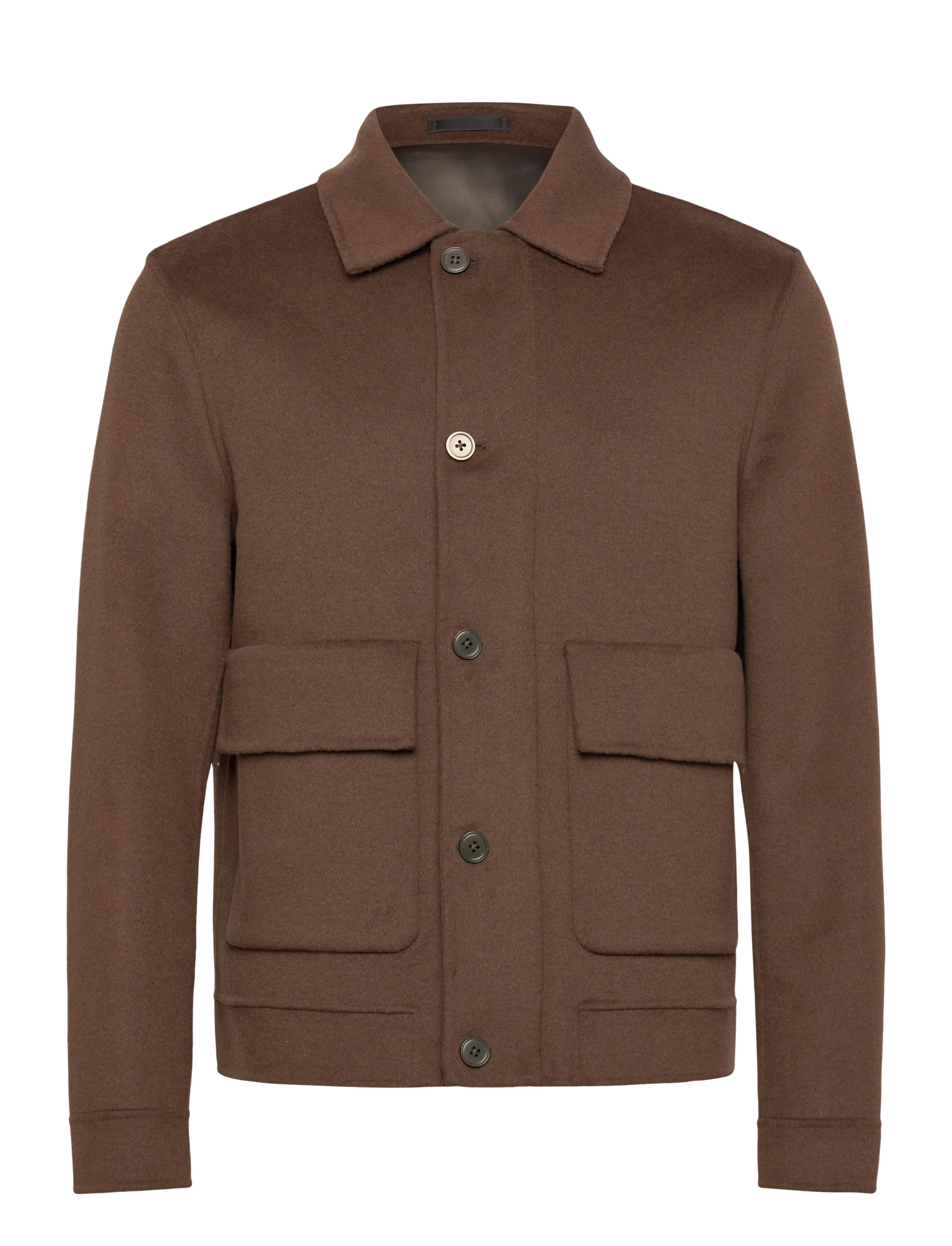 Mango Handmade wool jacket with pockets - Jackor & rockar - DARK BROWN / brown