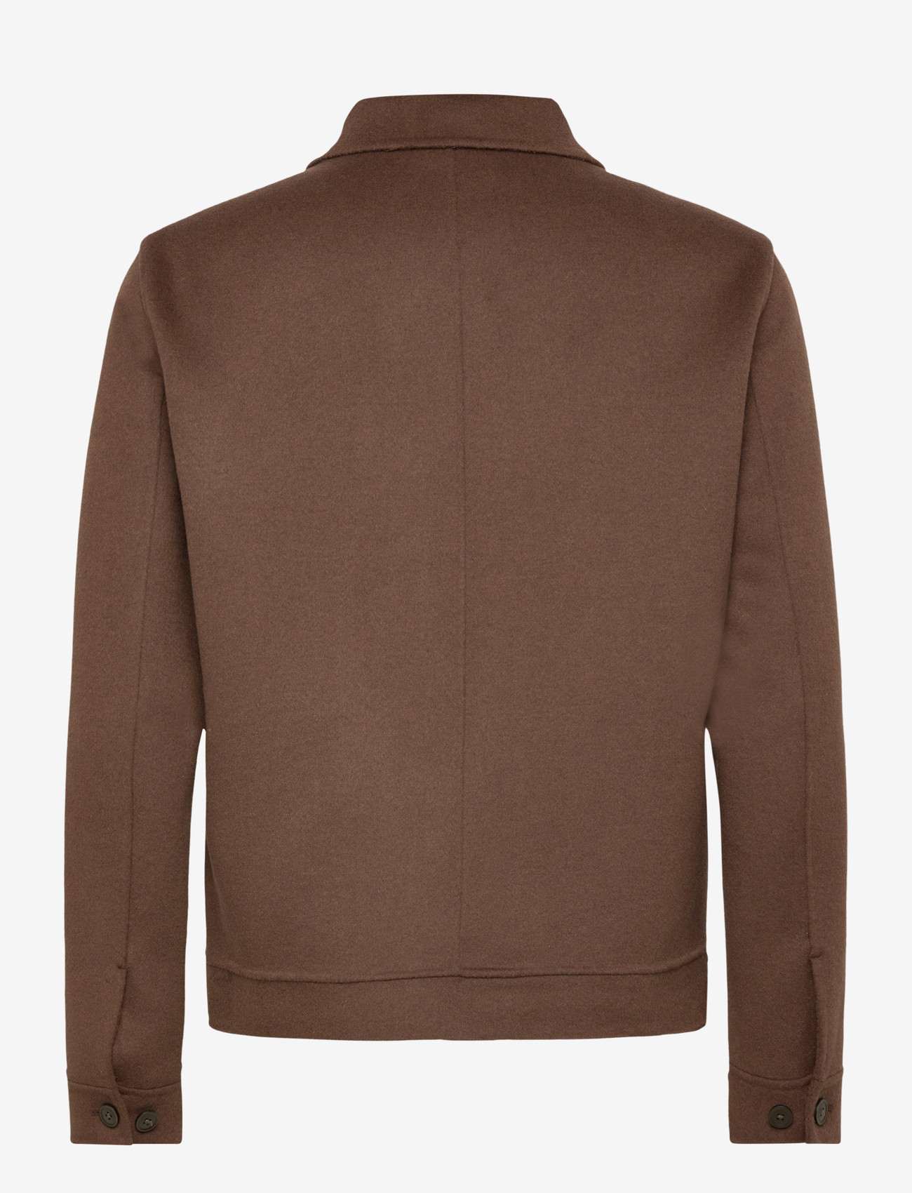 Mango - Handmade wool jacket with pockets - vinterjackor - dark brown - 2