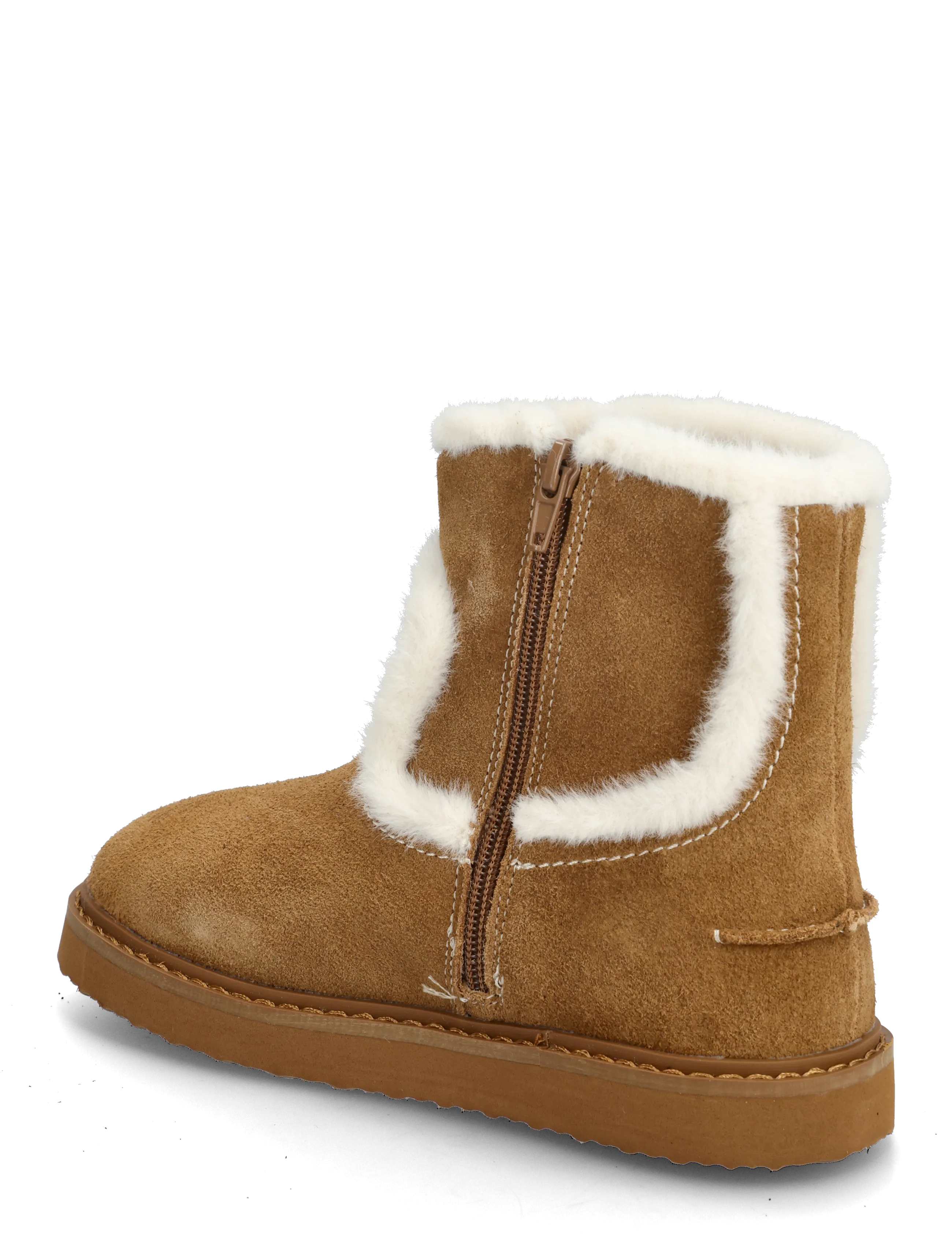 Mango - Fur-effect suede ankle boots - herbstschuhe - medium brown - 2