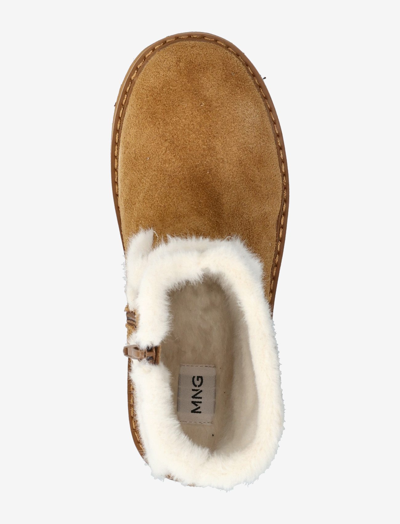 Mango - Fur-effect suede ankle boots - efterårssko - medium brown - 3