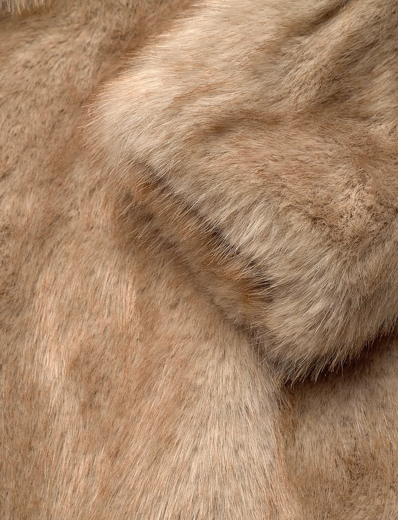 Mango - Faux fur effect coat with buttons - faux fur jakker - light beige - 5