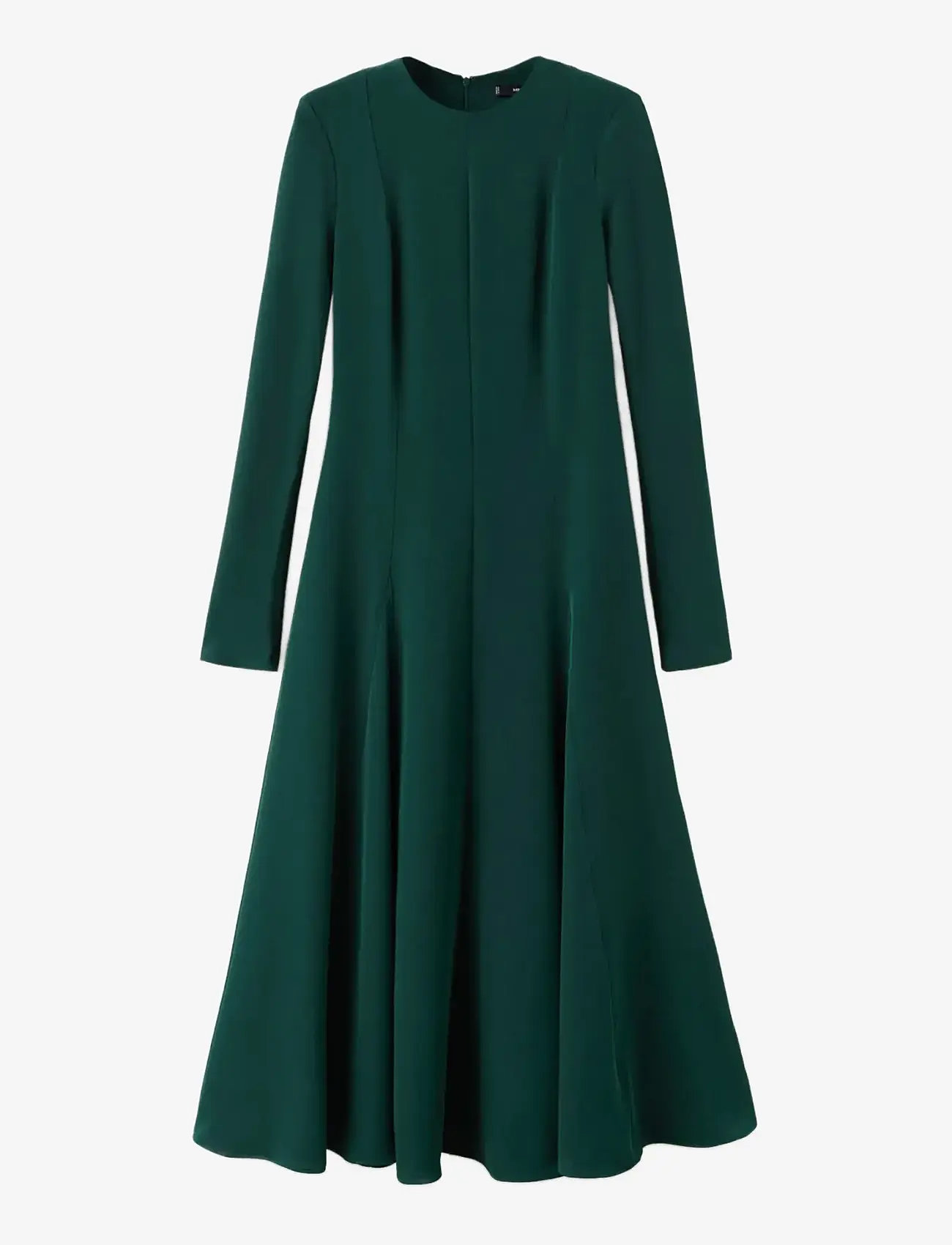 Mango - A-line dress with godets - midi kjoler - green - 1