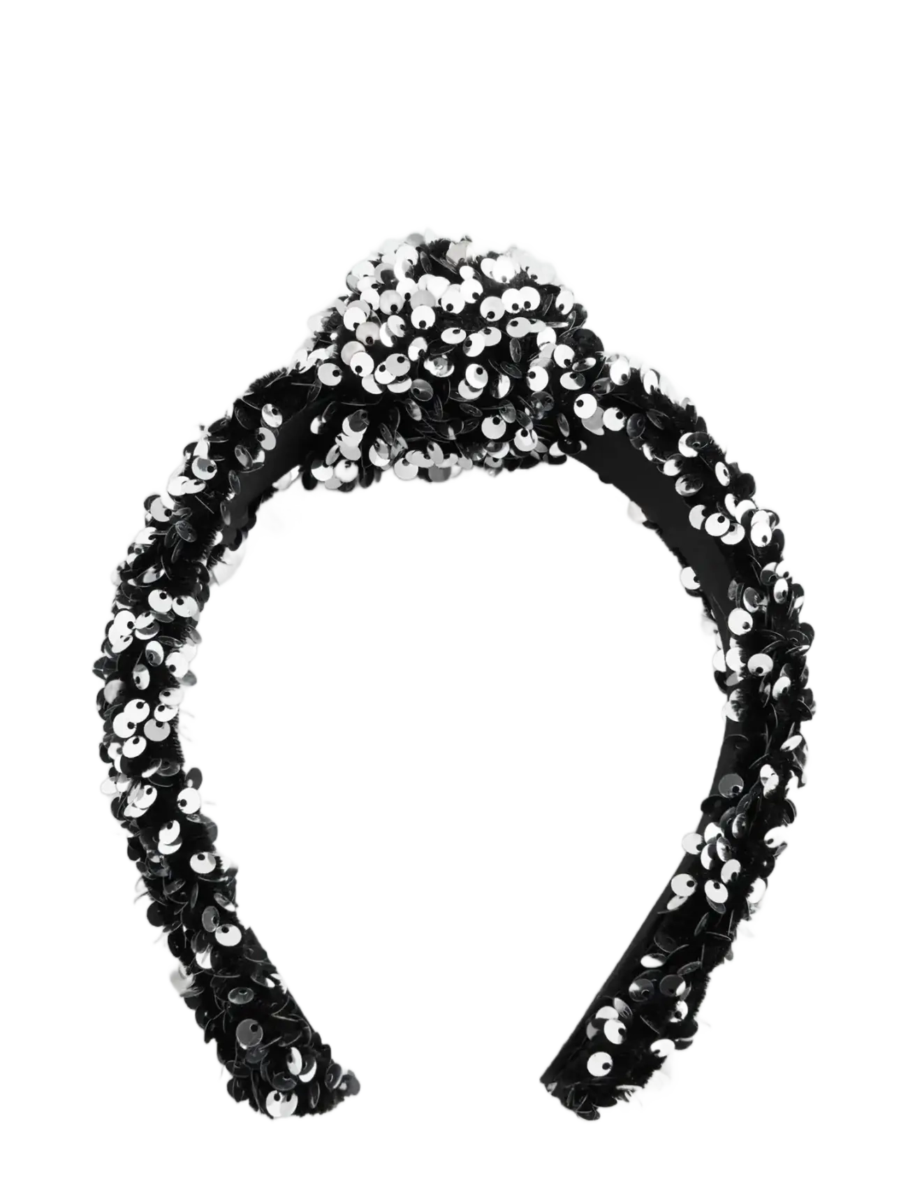 MANGO Pailletten Shimmer Headband Schwarz - One Size - Damen