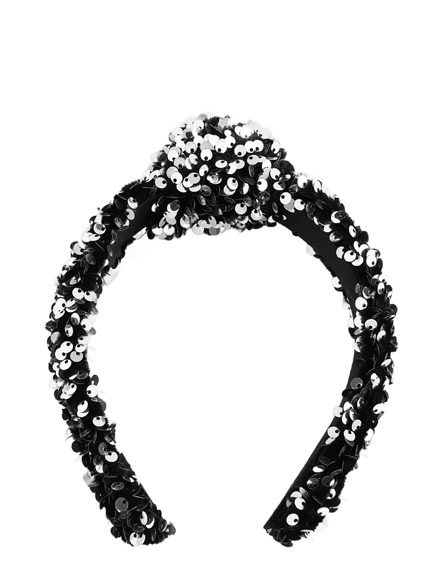 Mango - Sequin shimmer headband - hårband & diadem - black - 1
