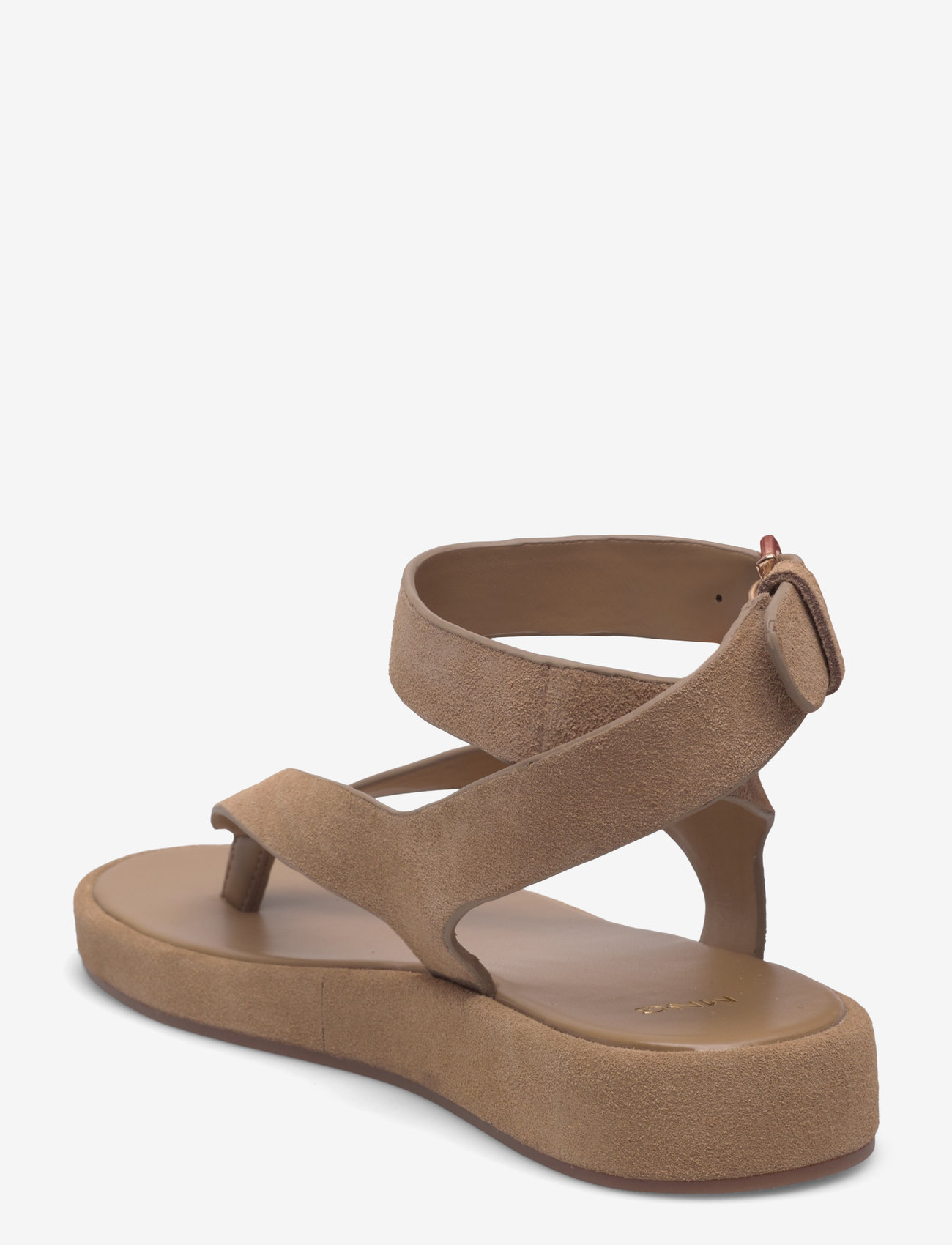 Mango - Split leather sandals with buckle - flache sandalen - lt pastel brown - 2