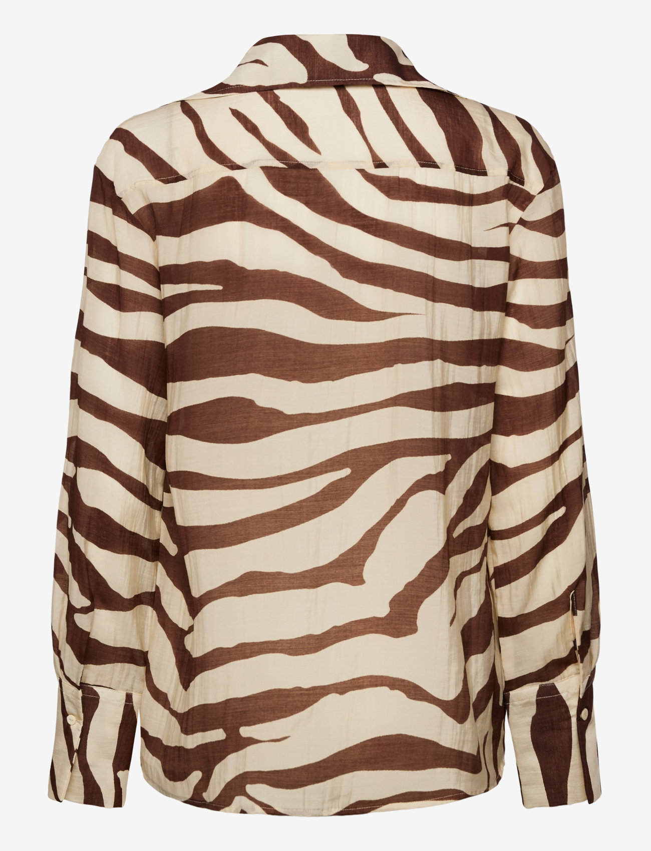 Mango - Flowy zebra printed shirt - light beige - 2