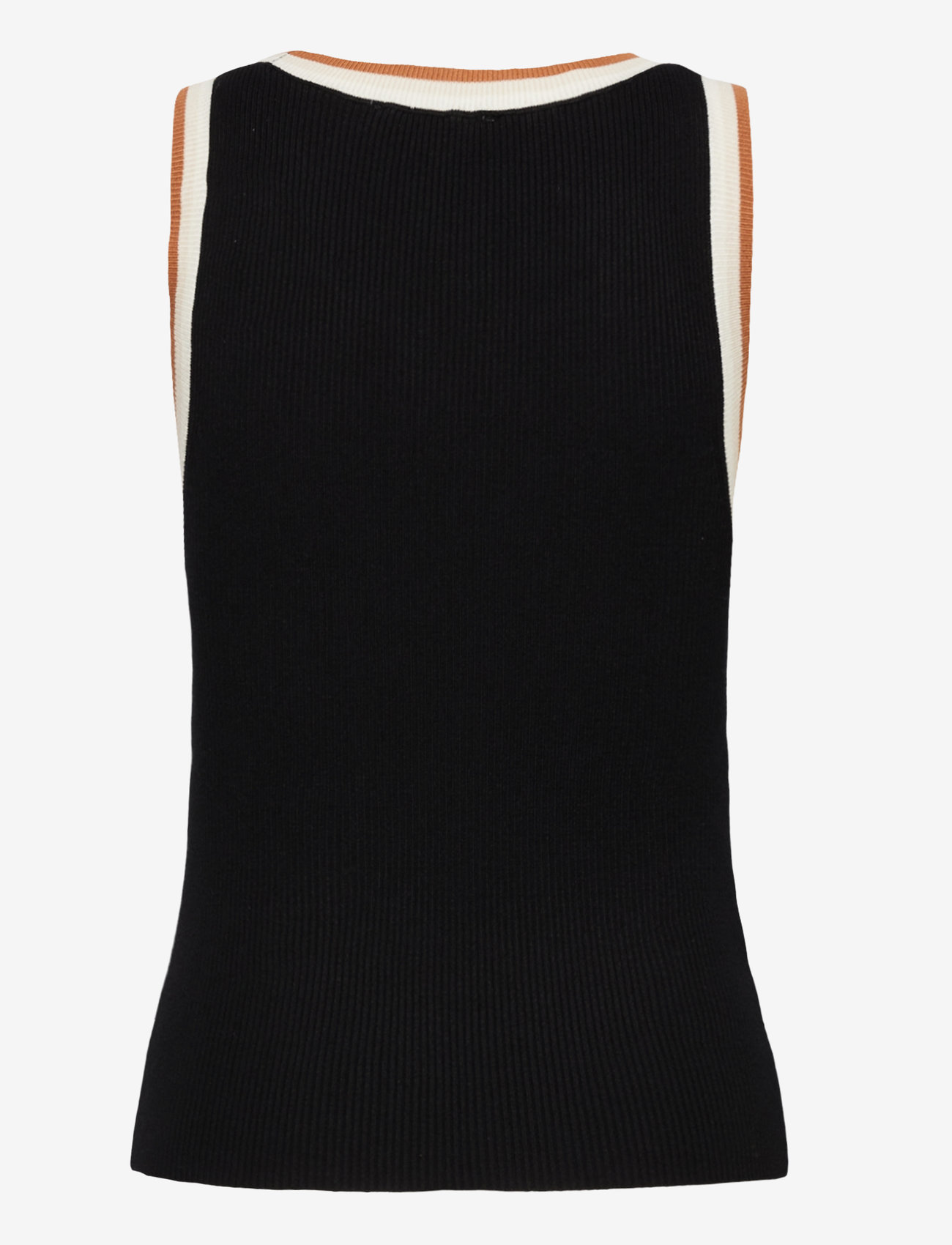 Mango - Knitted top with contrast details - die niedrigsten preise - black - 1
