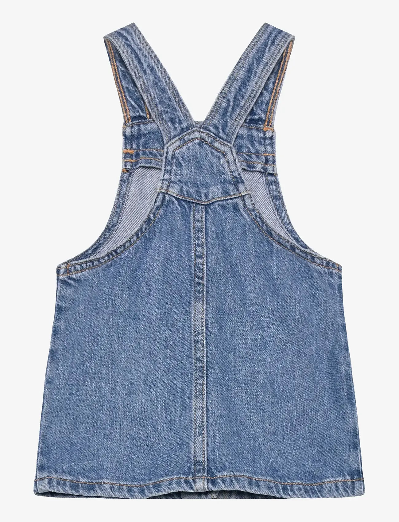 Mango - Denim buttons pichi - hängselklänningar - open blue - 1