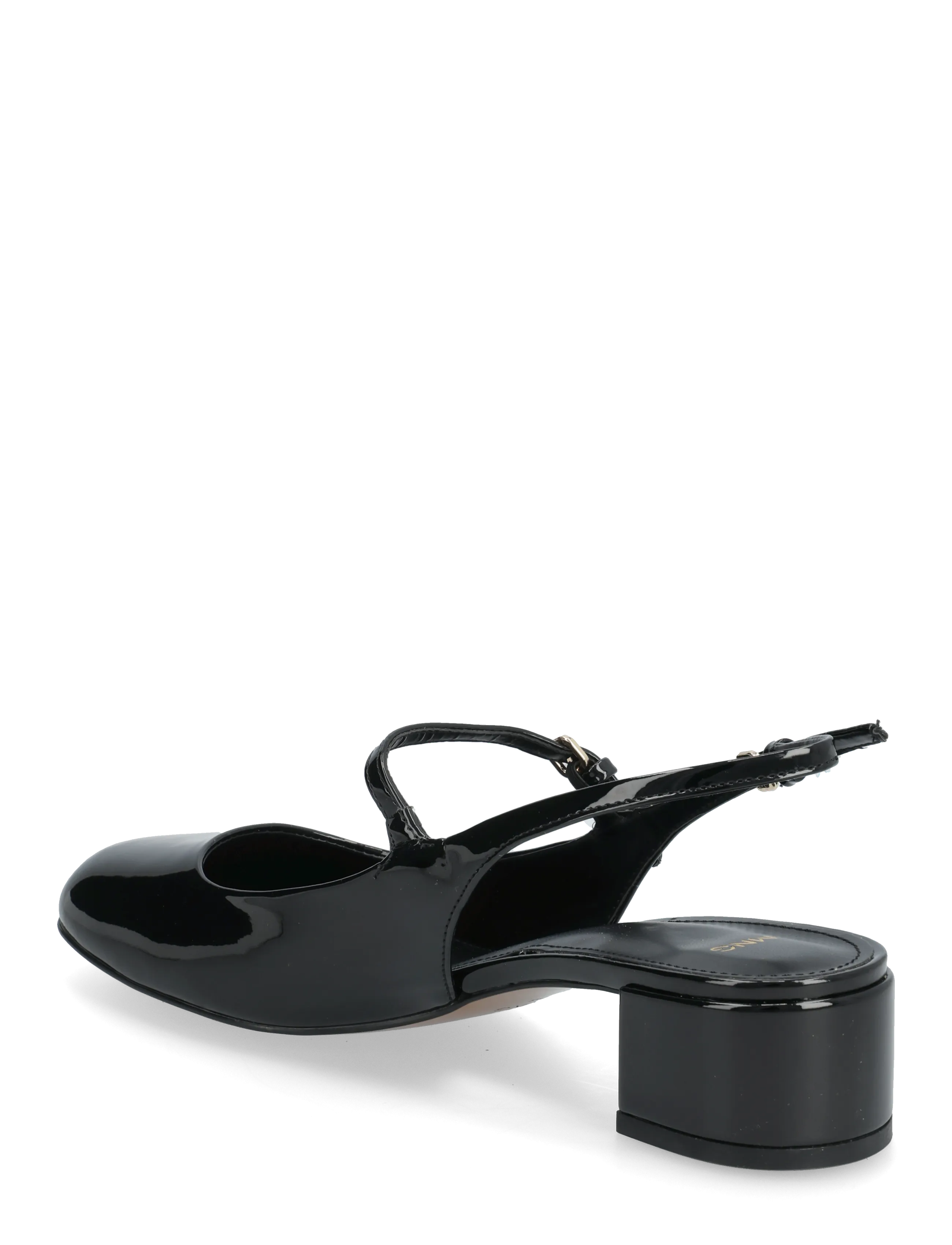 Mango - Patent leather block-heel shoes - women - black - 3