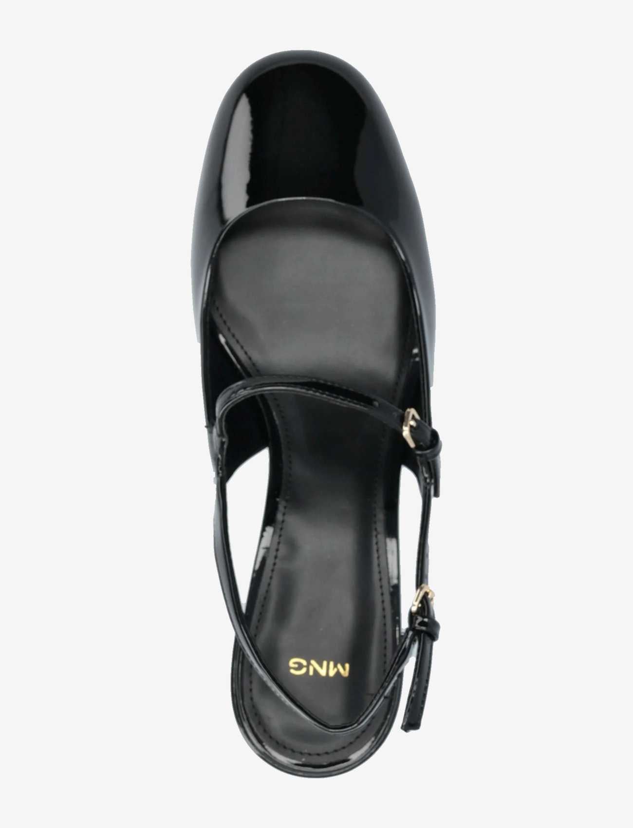 Mango - Patent leather block-heel shoes - damen - black - 3