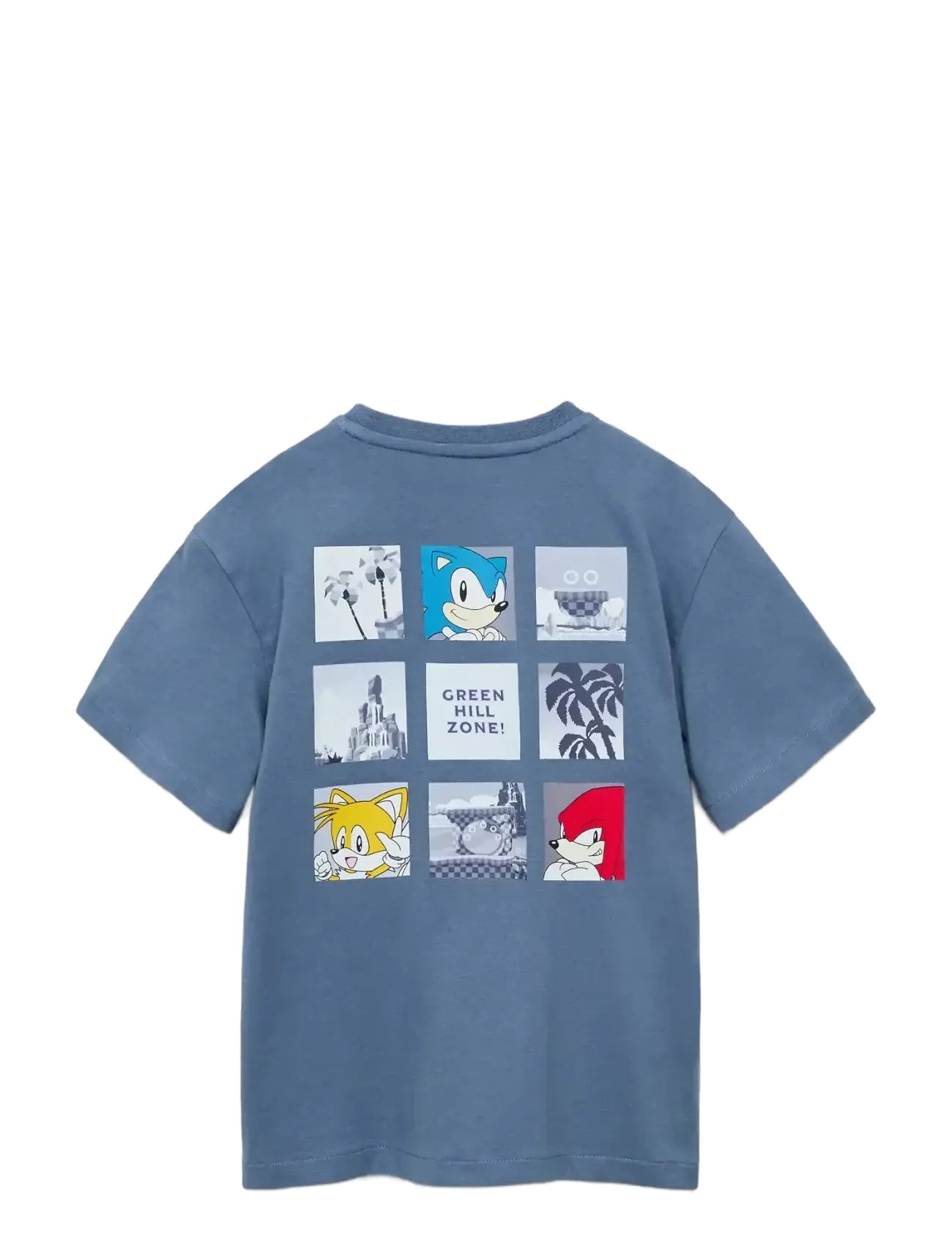 Mango - Embossed Sonic t-shirt - t-shirts - medium blue - 1