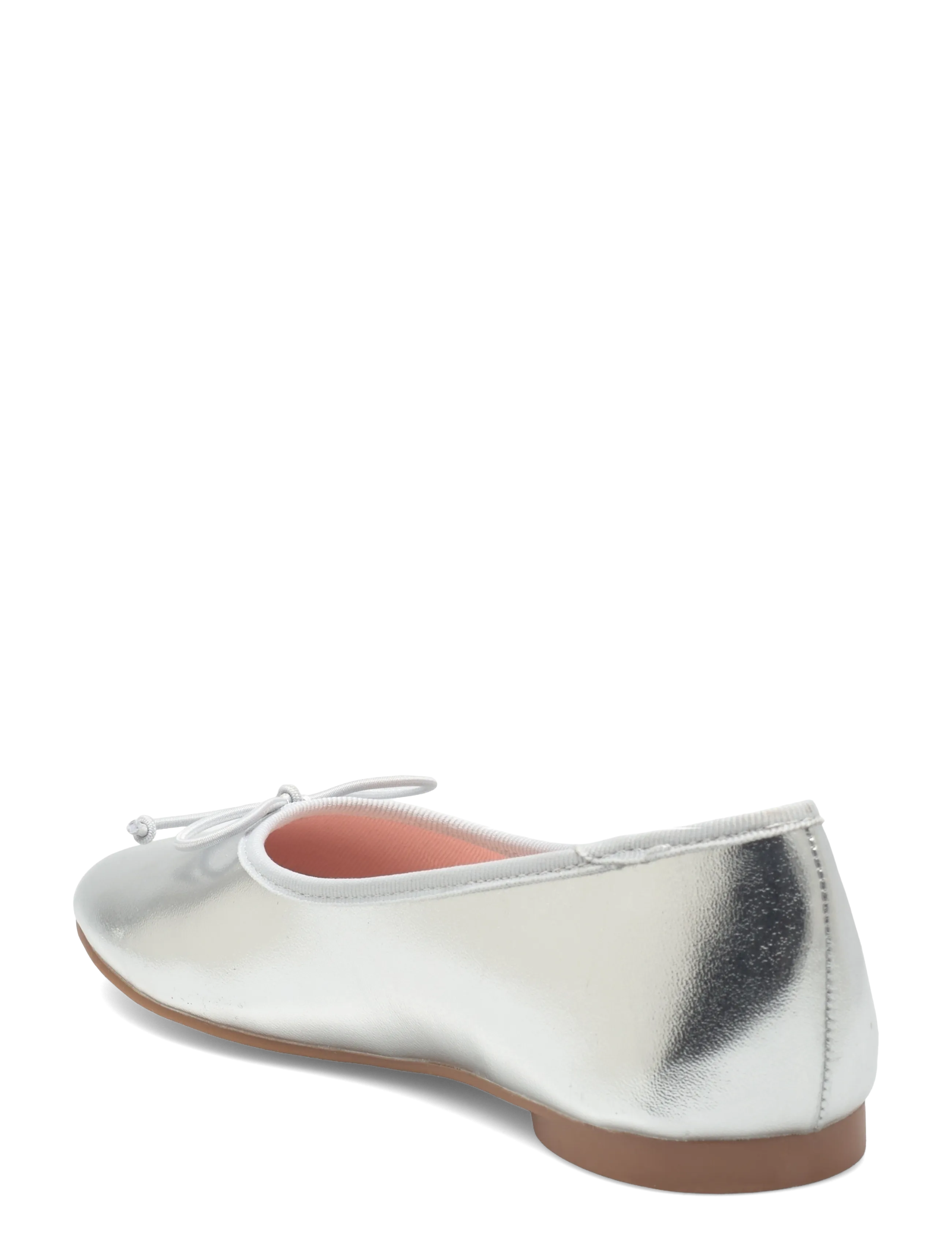 Mango - Metallic ballet flats with bow - silver - 2