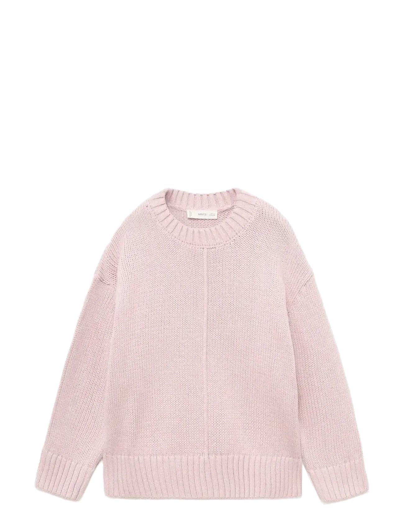 MANGO Lange Ärmel Strick Pullover Pink - 7-8 - Kinder