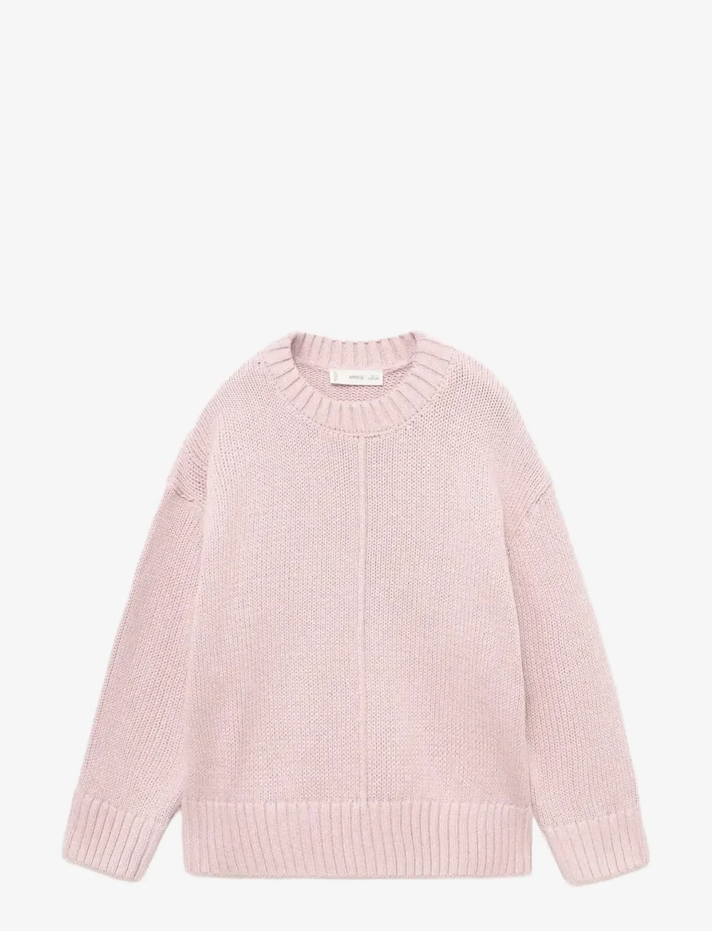 Mango - Long-sleeve knitted sweater - pullover - lt-pastel pink - 1