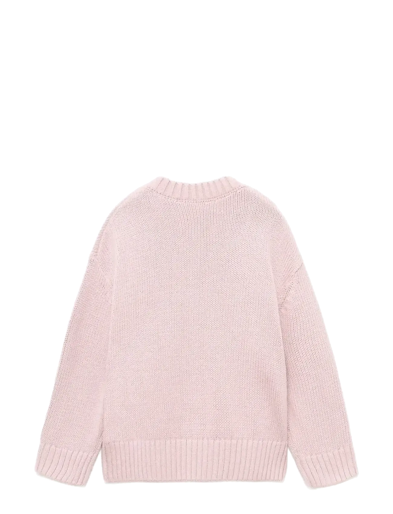 Mango - Long-sleeve knitted sweater - jumpers - lt-pastel pink - 2