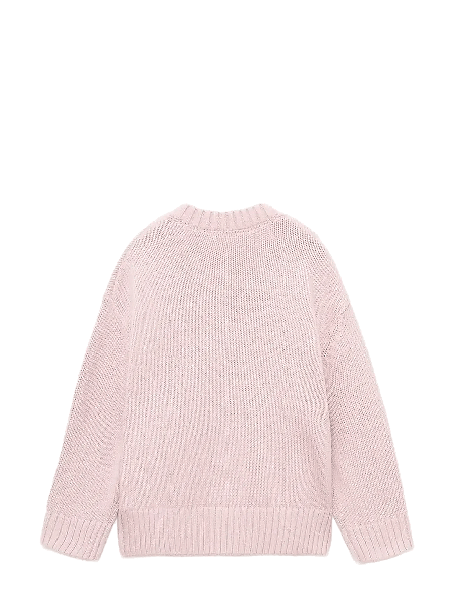 Mango - Long-sleeve knitted sweater - stickade tröjor - lt-pastel pink - 2