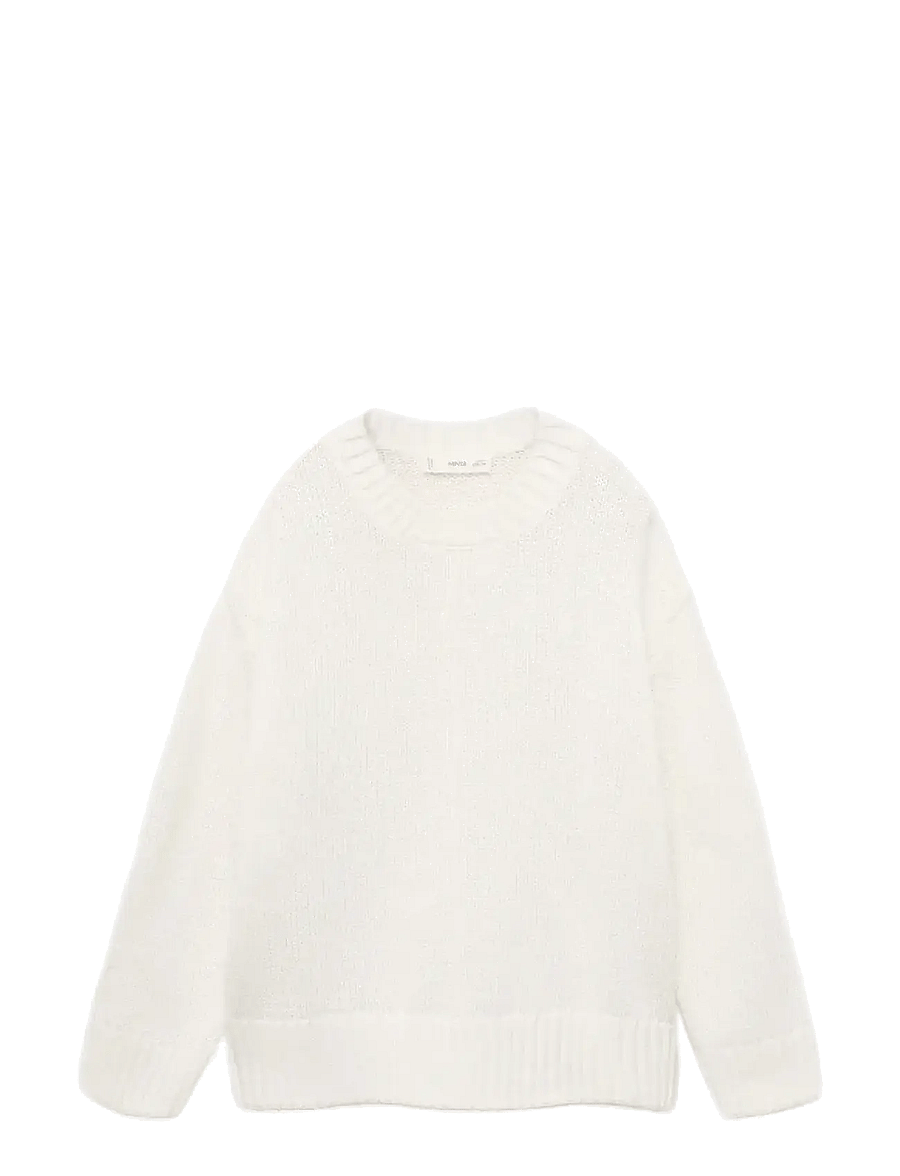 Mango - Long-sleeve knitted sweater - stickade tröjor - natural white - 1