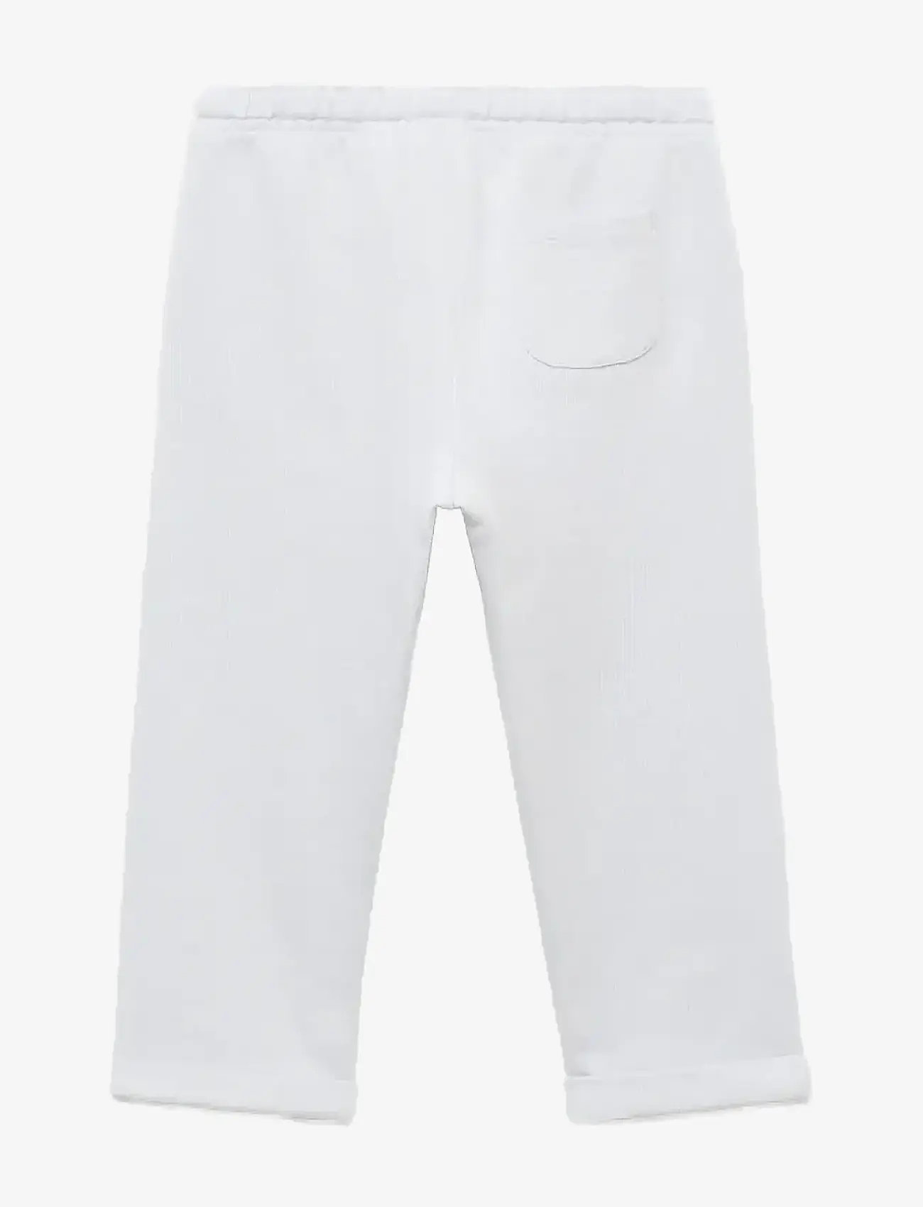 Mango - Cotton drawstring joggers - mjukisbyxor - lt-pastel blue - 1