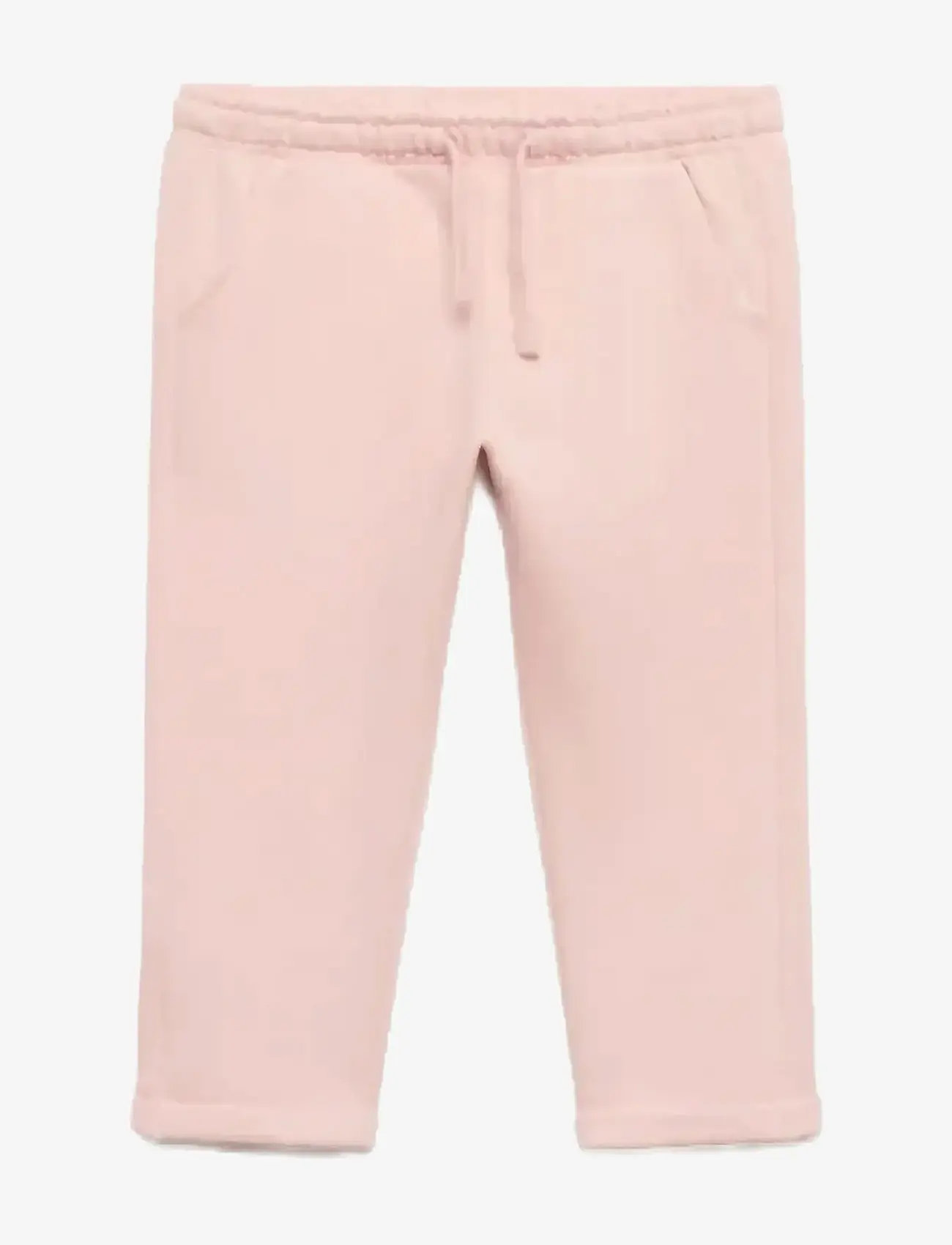 Mango - Cotton drawstring joggers - herbstliche kleidung - pink - 0