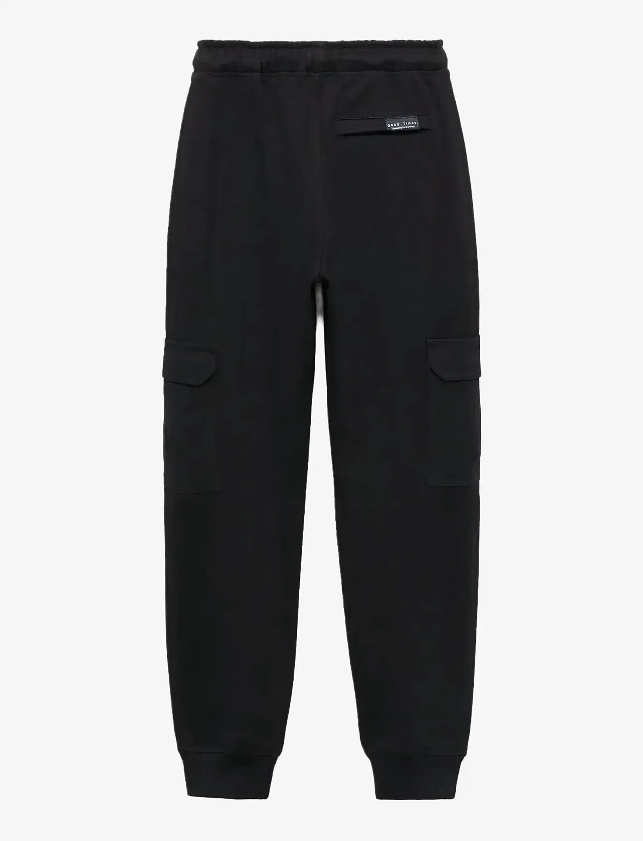 Mango - Cargo joggers with drawstring - cargohosen - black - 1