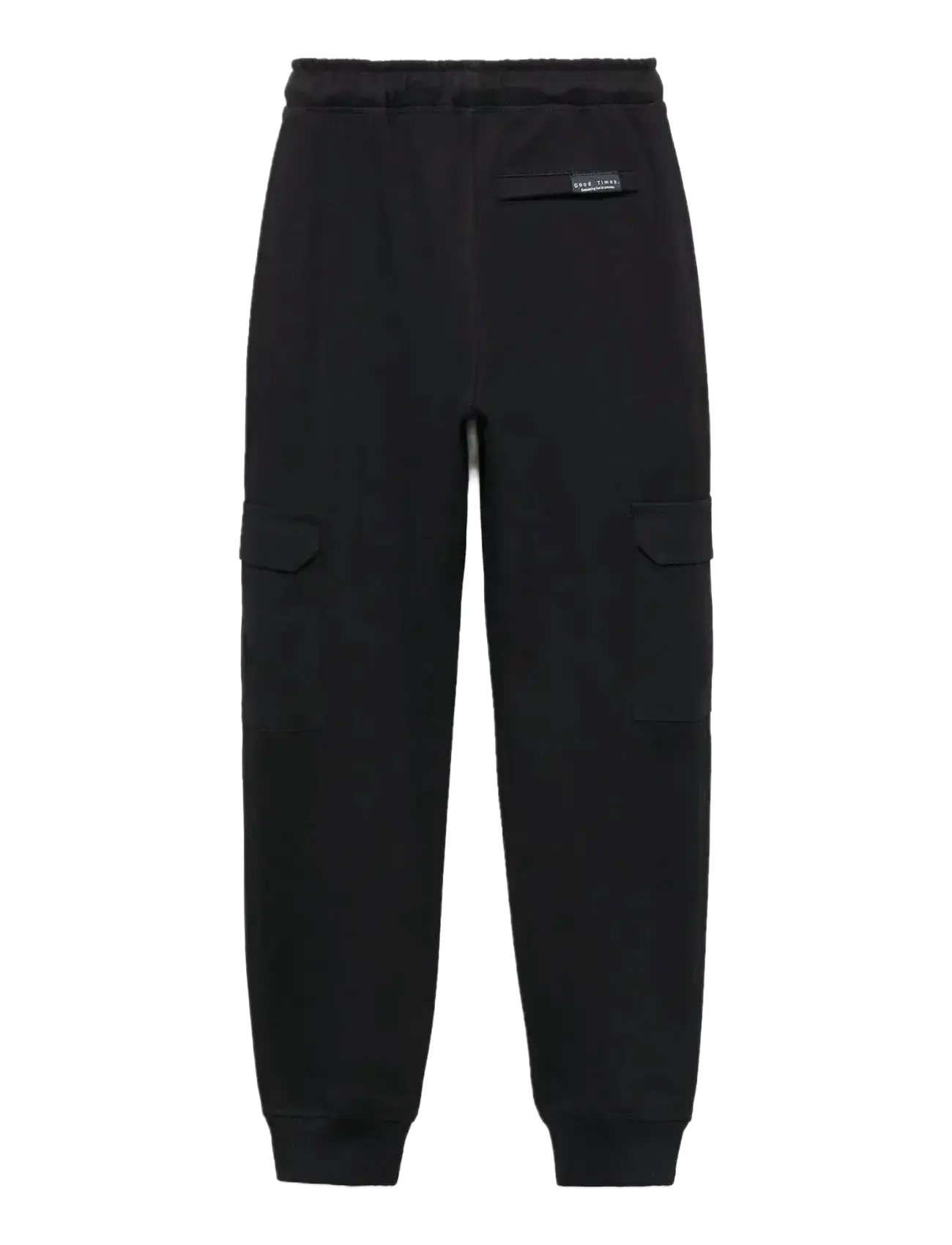 Mango - Cargo joggers with drawstring - byxor - black - 1