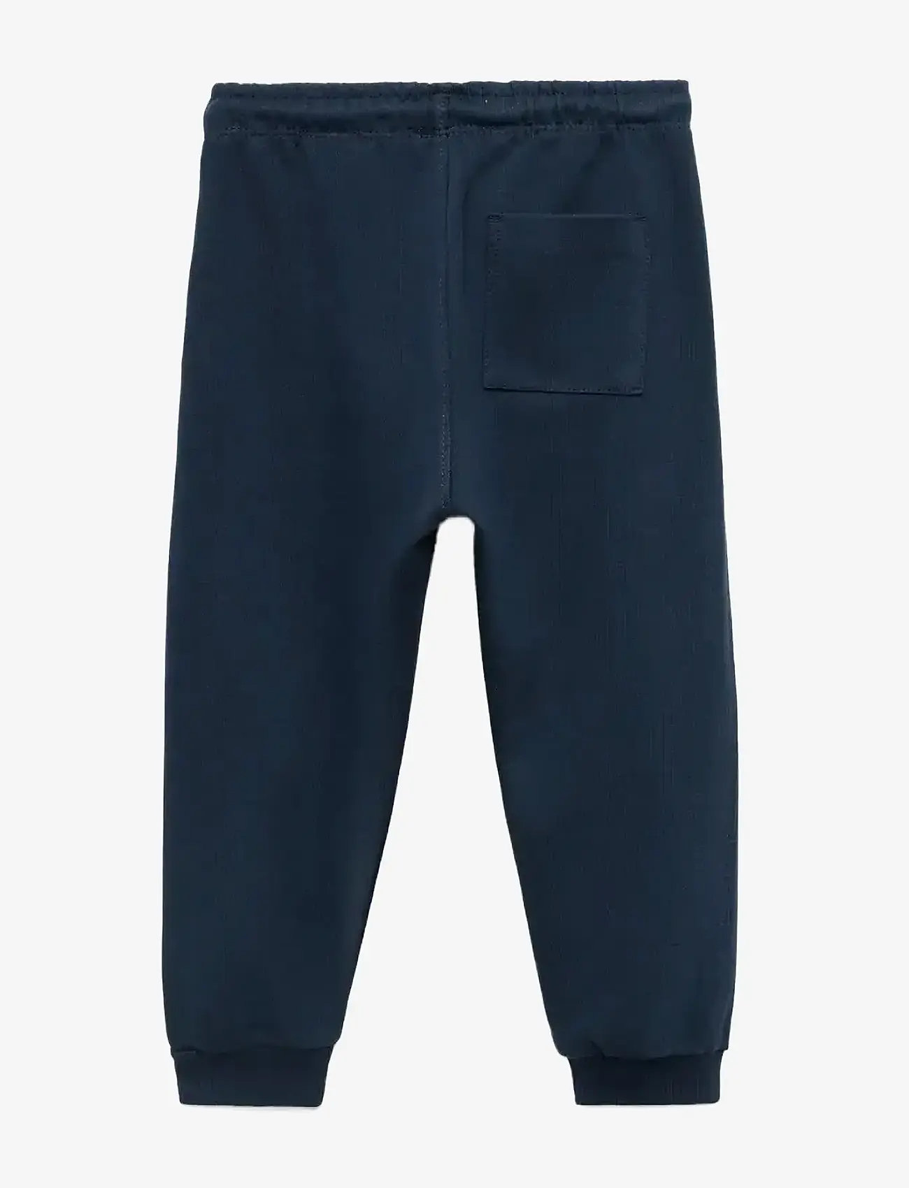 Mango - Cotton jogger-style trousers - autumn clothing - navy - 1