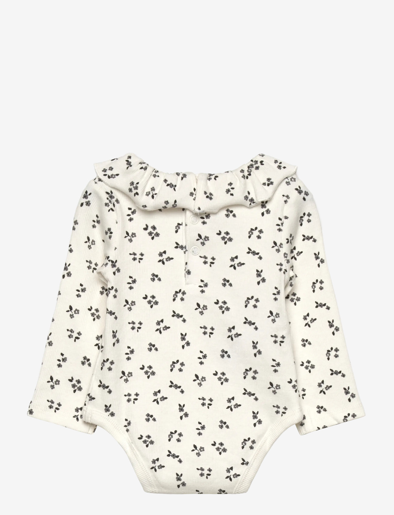 Mango - Floral ribbed body - charcoal - 1