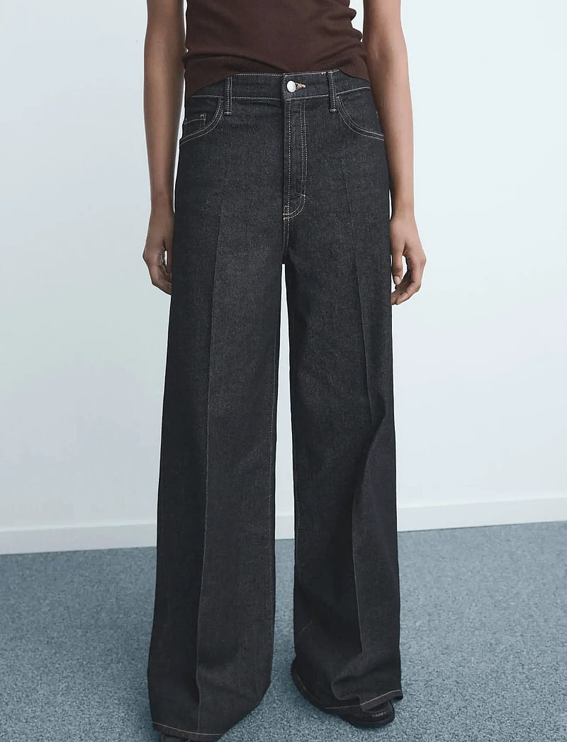 Mango - High-waisted wideleg jeans - hosen mit weitem bein - open blue - 0