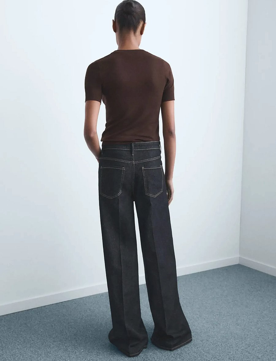 Mango - High-waisted wideleg jeans - hosen mit weitem bein - open blue - 2
