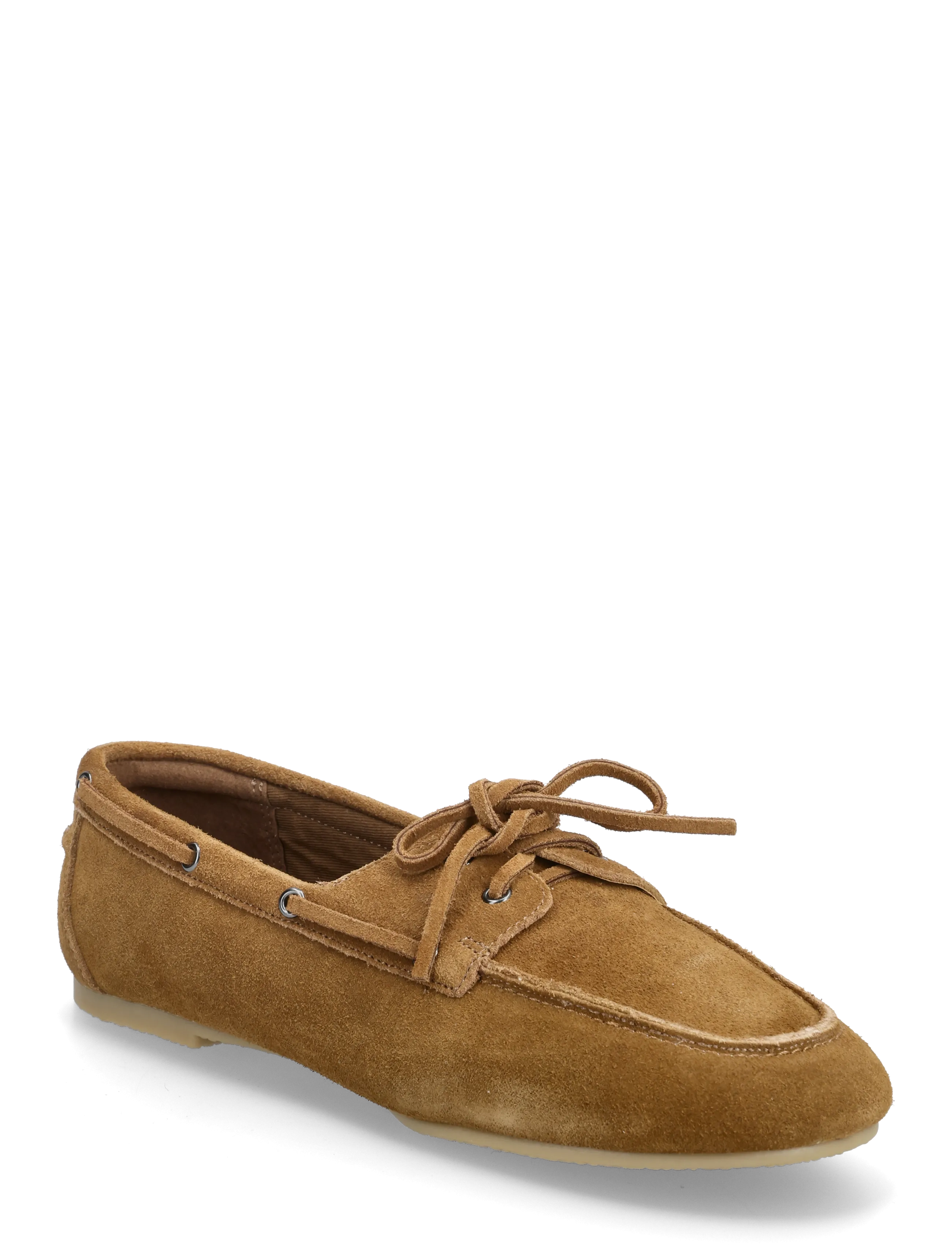 Mango Suede Nautical Shoes, Børn, Ruskind Bådsko, Brun, Str: 36