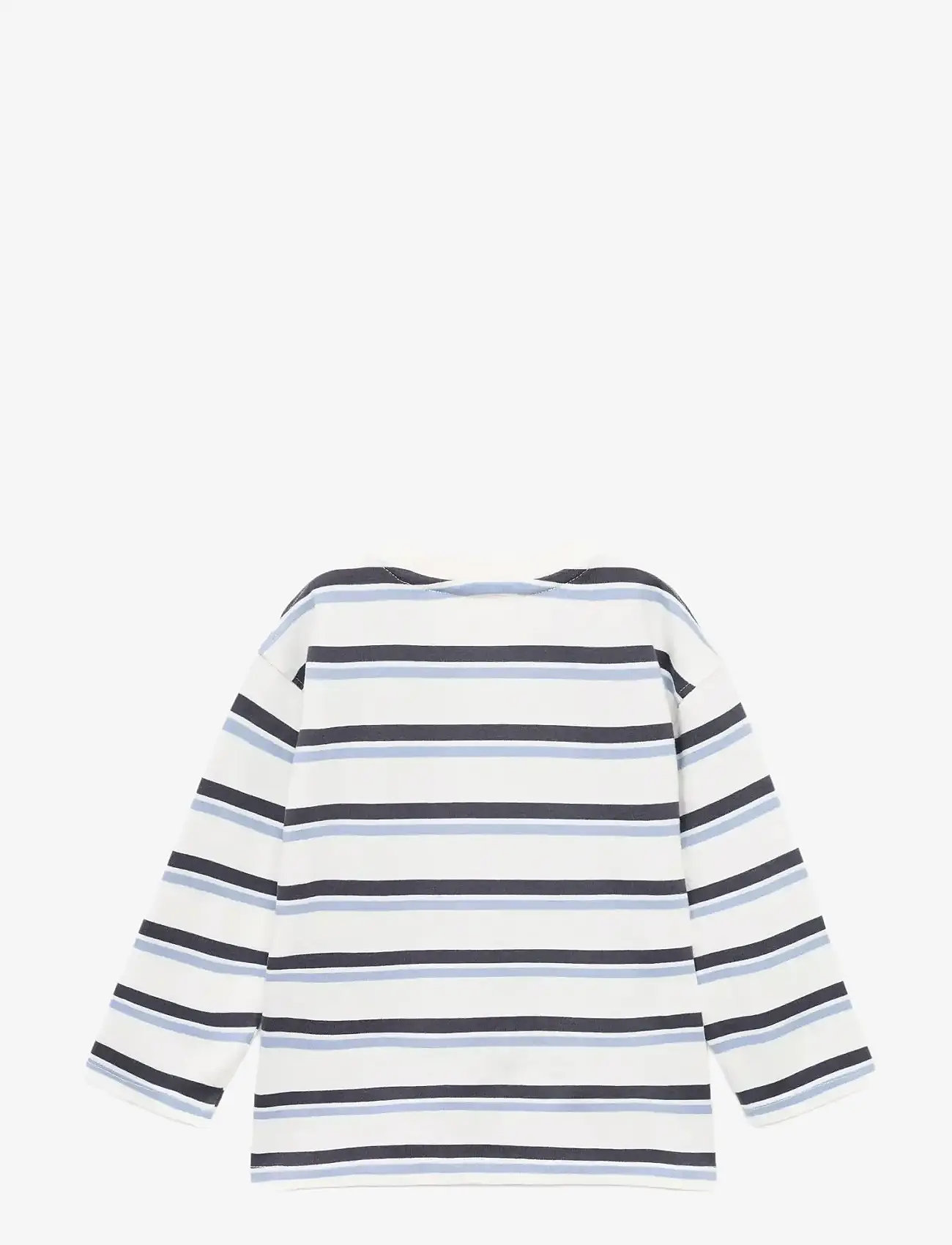 Mango - Striped cotton t-shirt - långärmade t-shirts - natural white - 2
