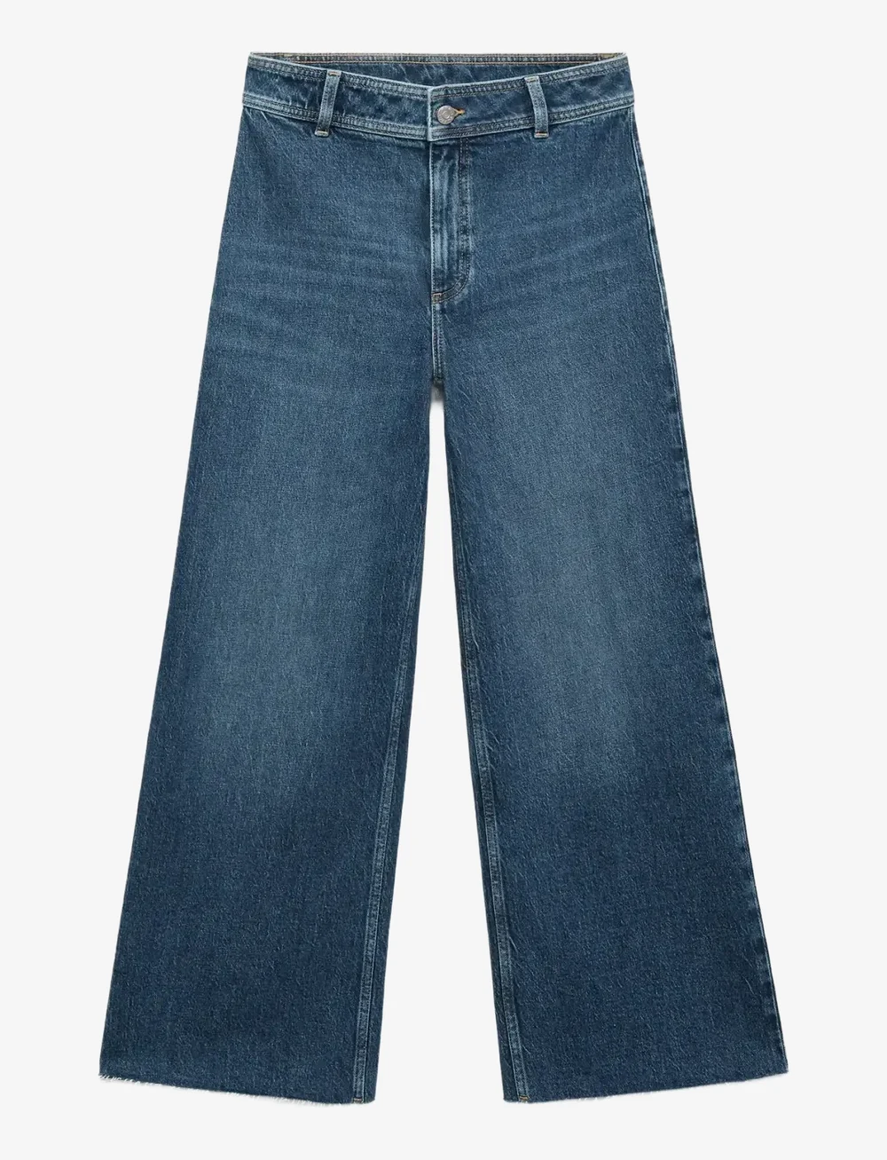 Mango - Catherin culotte high-rise jeans - brede jeans - open blue - 1