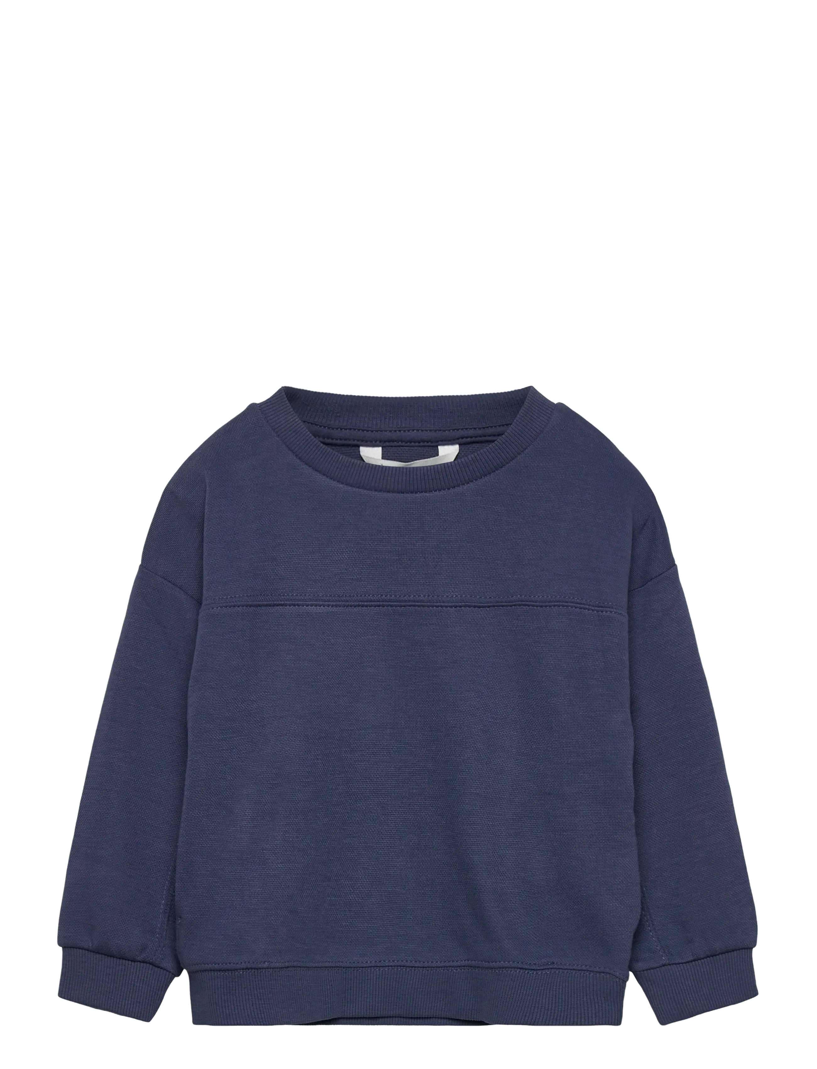 Oversize cotton sweatshirt - DARK BLUE