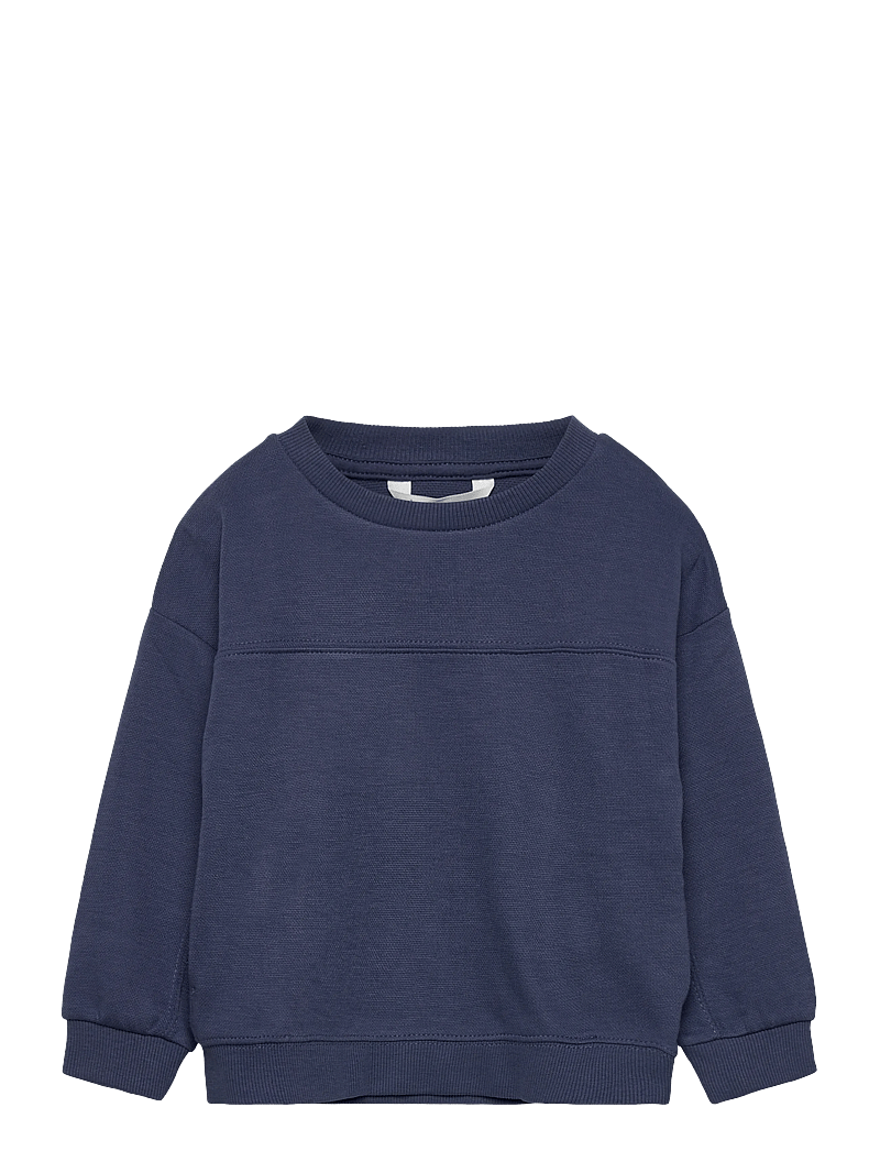 Mango - Oversize cotton sweatshirt - sweatshirts - dark blue - 0