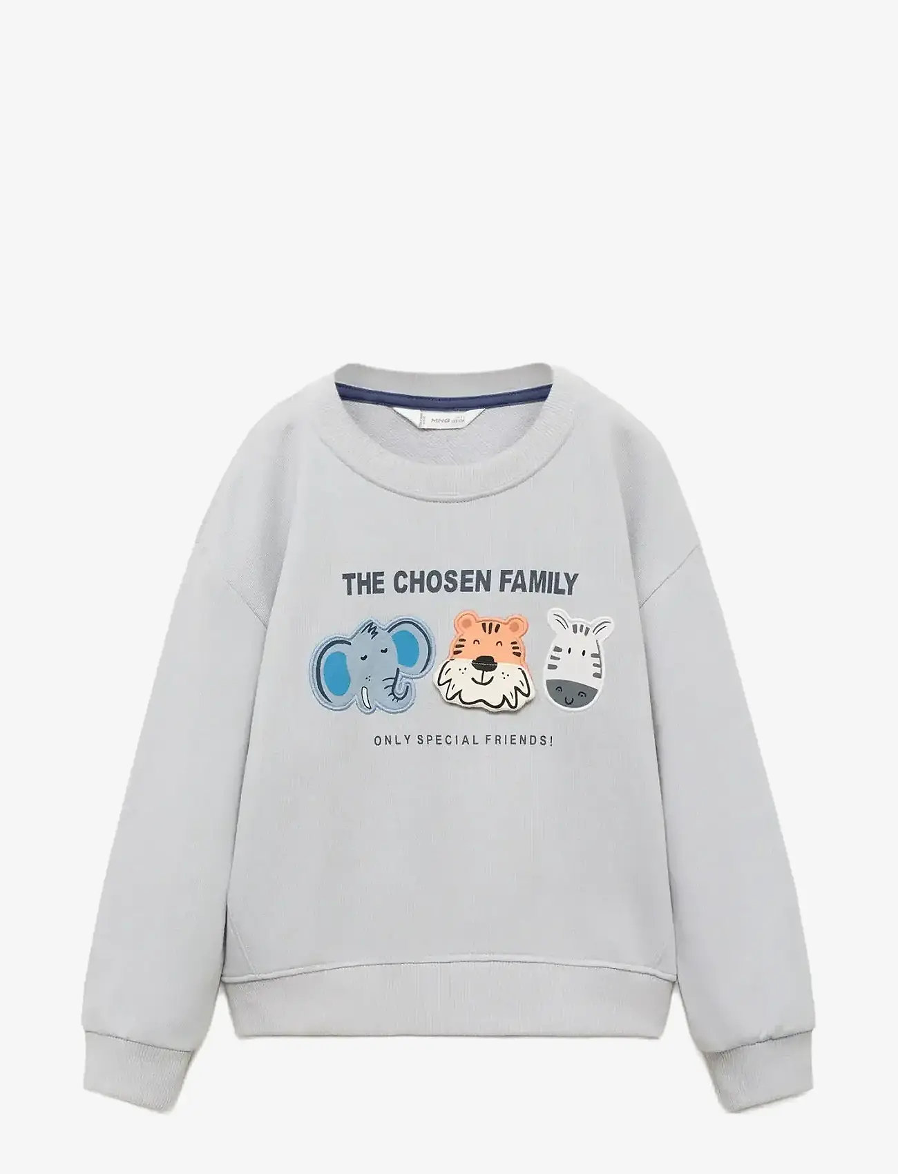 Mango - Sweatshirt with embroidered animals - collegepaidat - natural white - 1