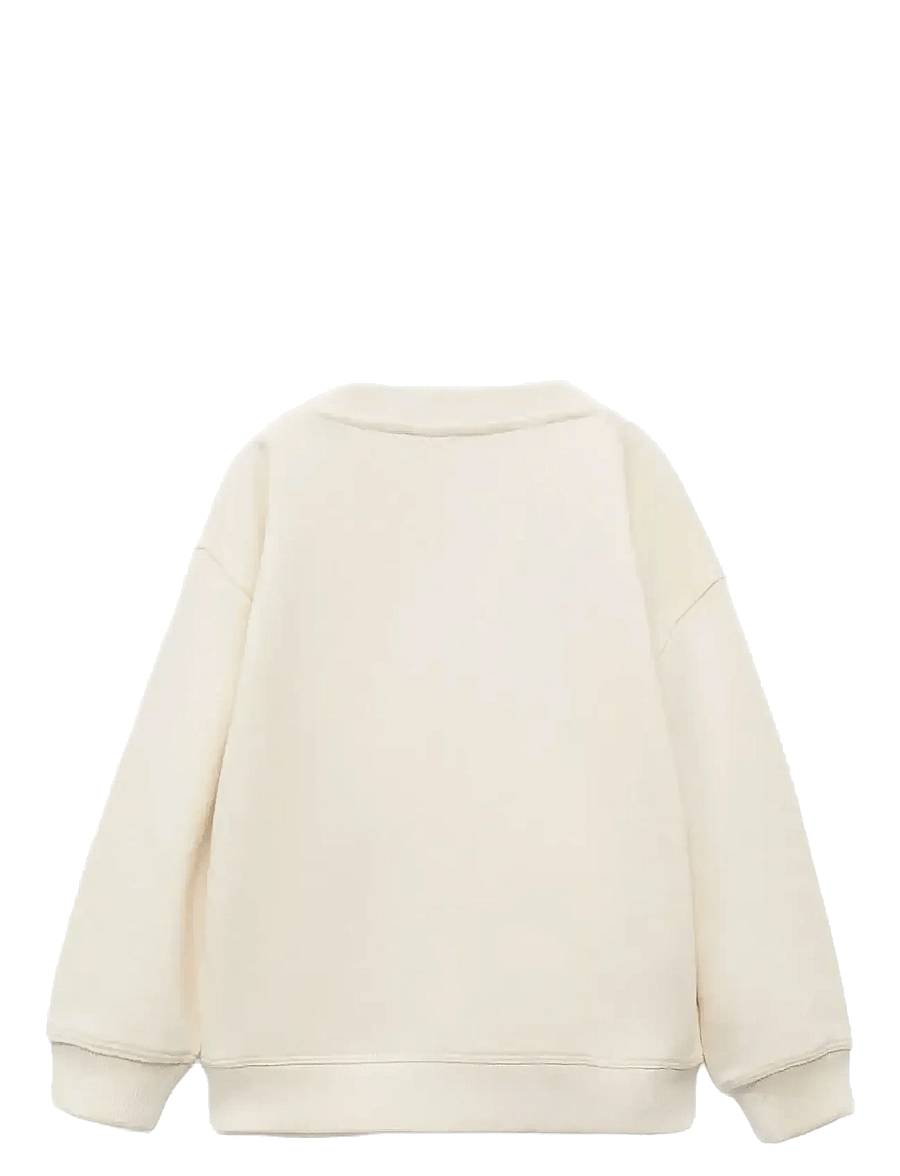 Mango - Sweatshirt with embroidered animals - sweatshirts - light beige - 2
