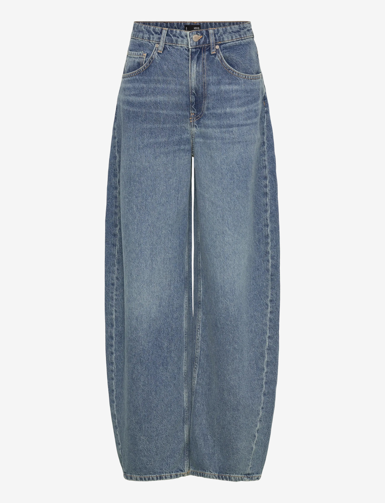 Mango - Mid-rise balloon jeans - kvinder - open blue - 0