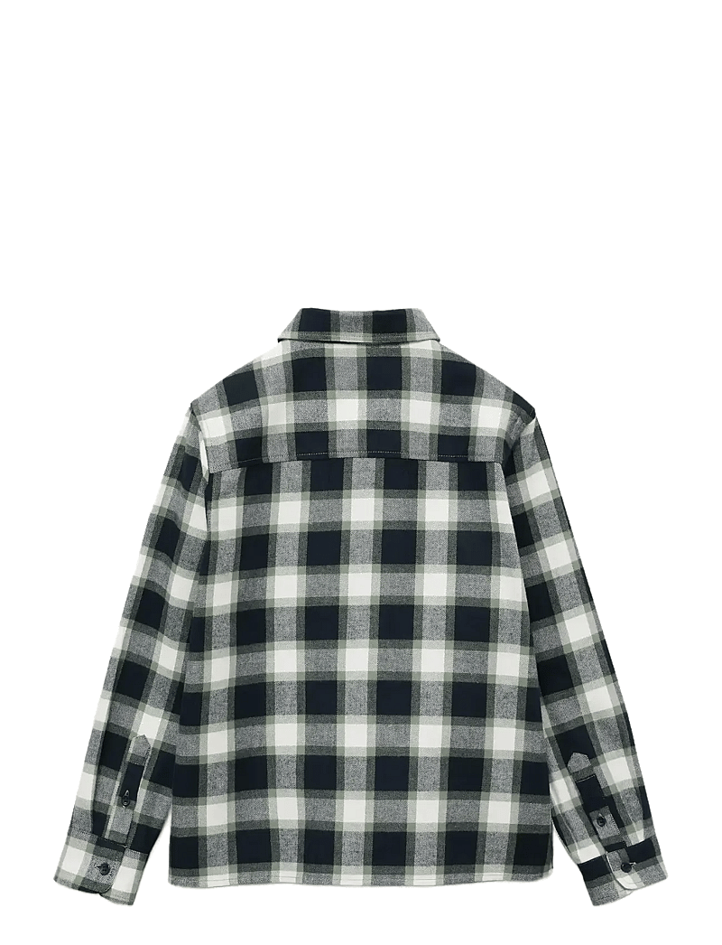 Mango - Check cotton shirt - ternede skjorter - navy - 1